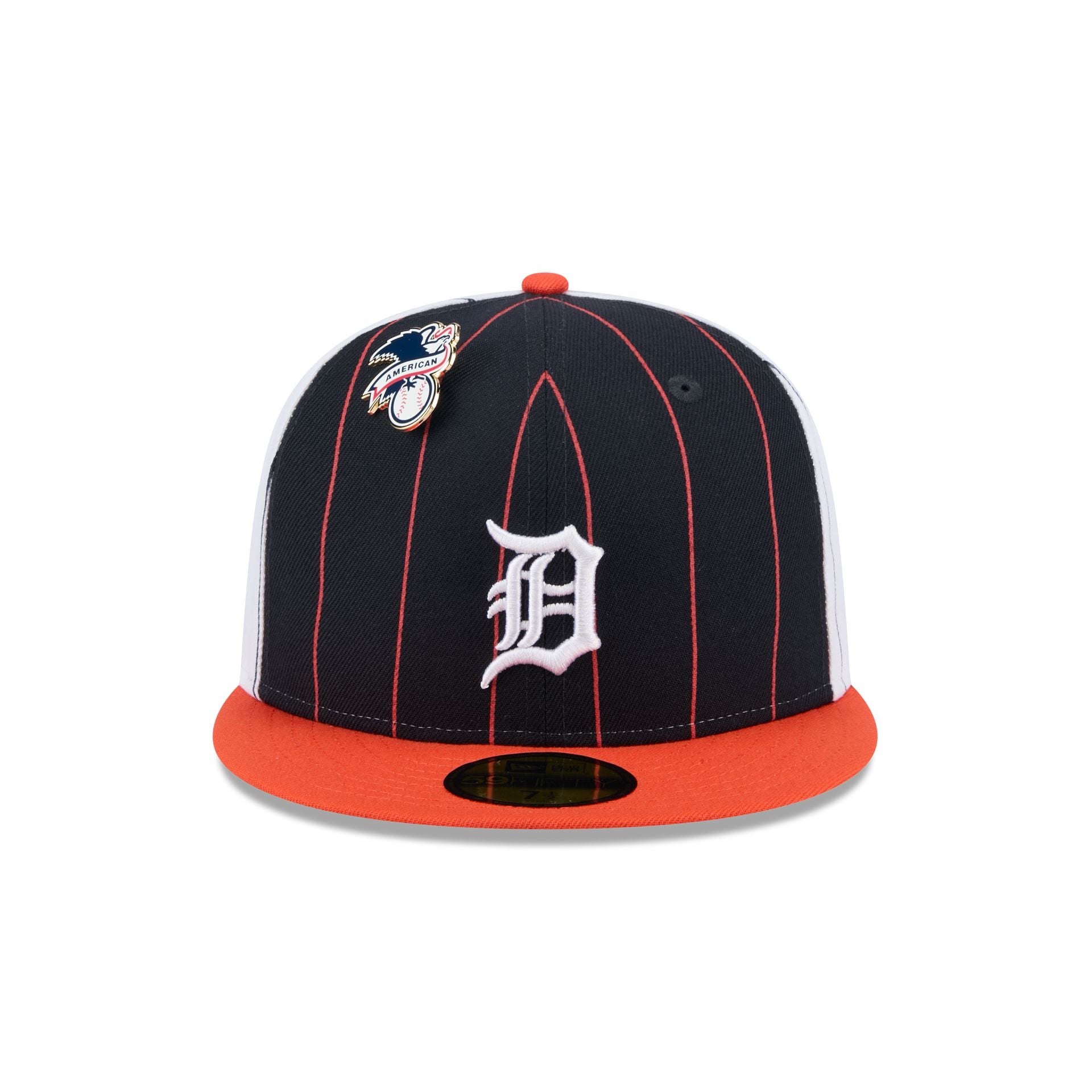Premium Detroit Tigers Pinstripe League Pin 59FIFTY Fitted Hat
