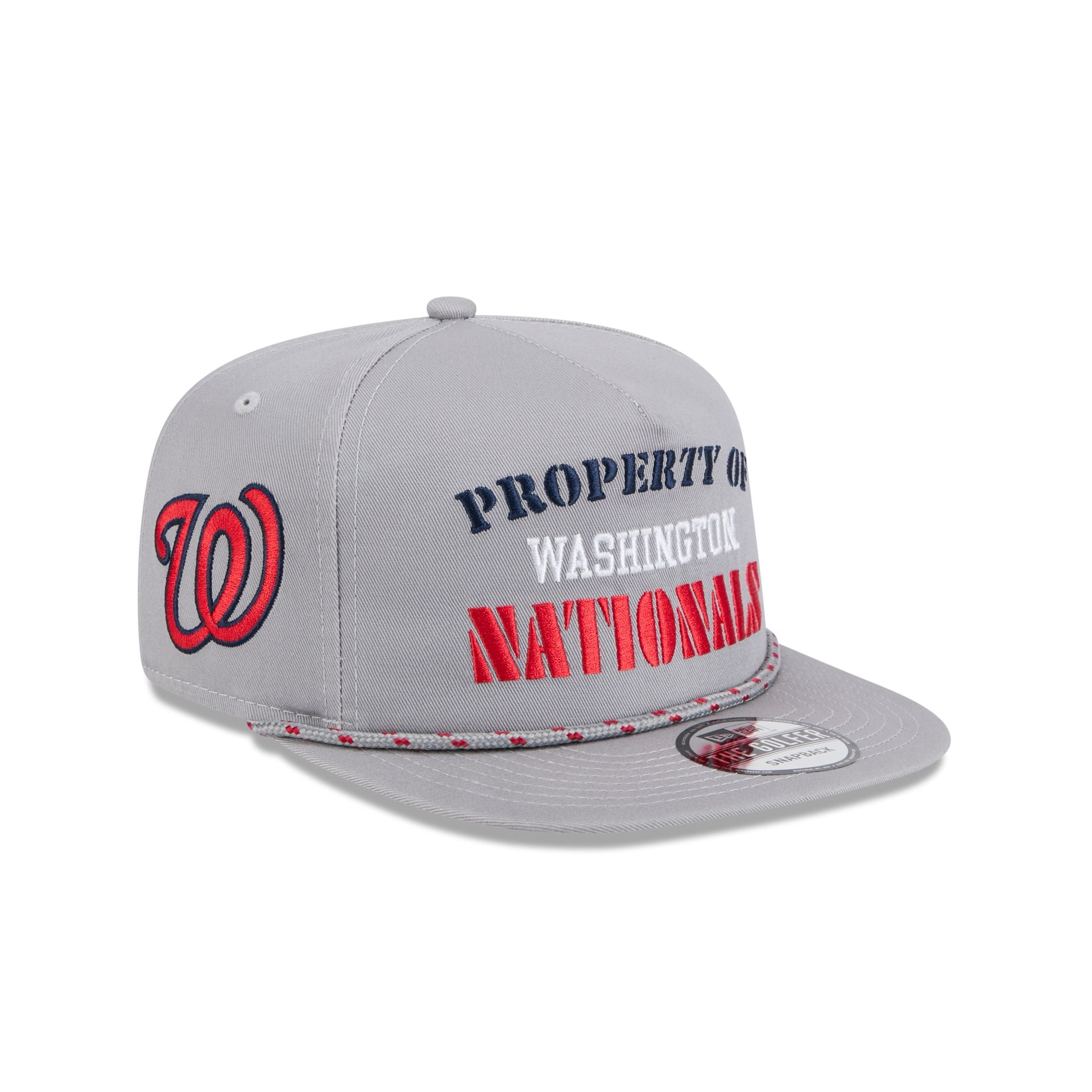 Premium Washington Nationals Vintage Gray Rope Golfer Hat