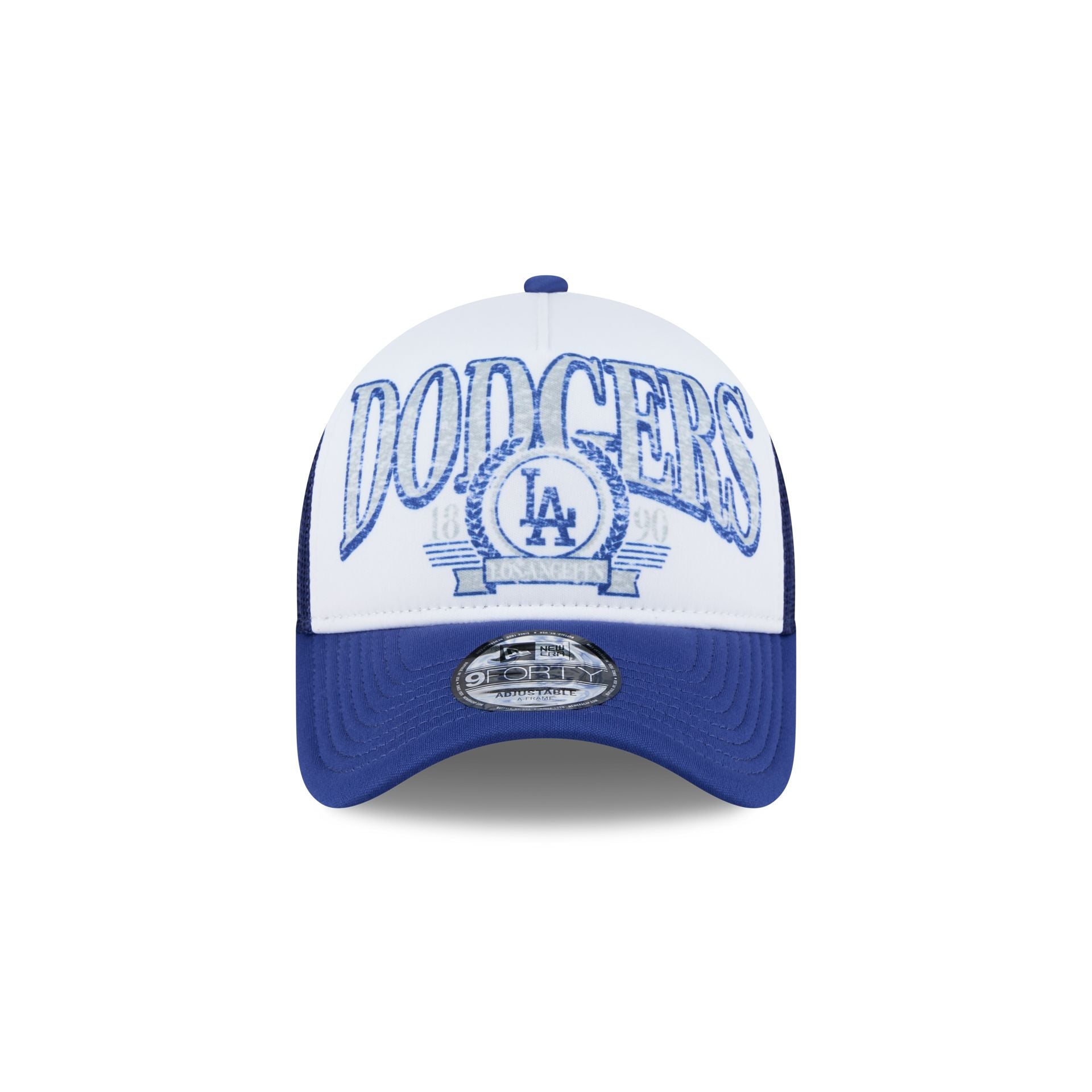Premium Los Angeles Dodgers Distressed 9FORTY A-Frame Trucker Hat