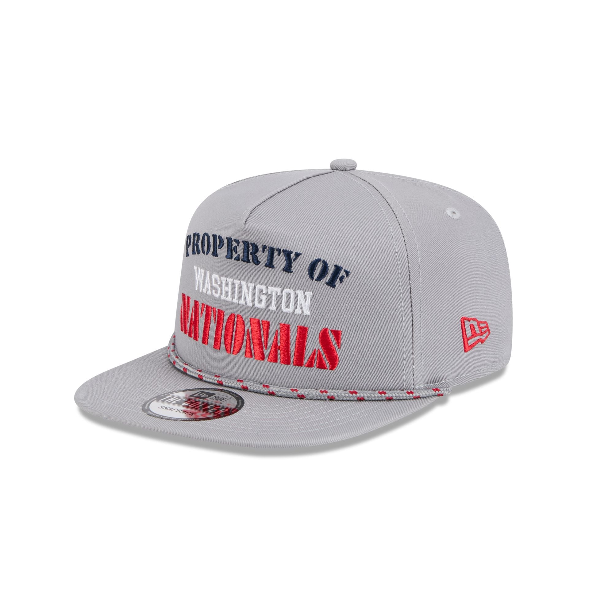 Premium Washington Nationals Vintage Gray Rope Golfer Hat