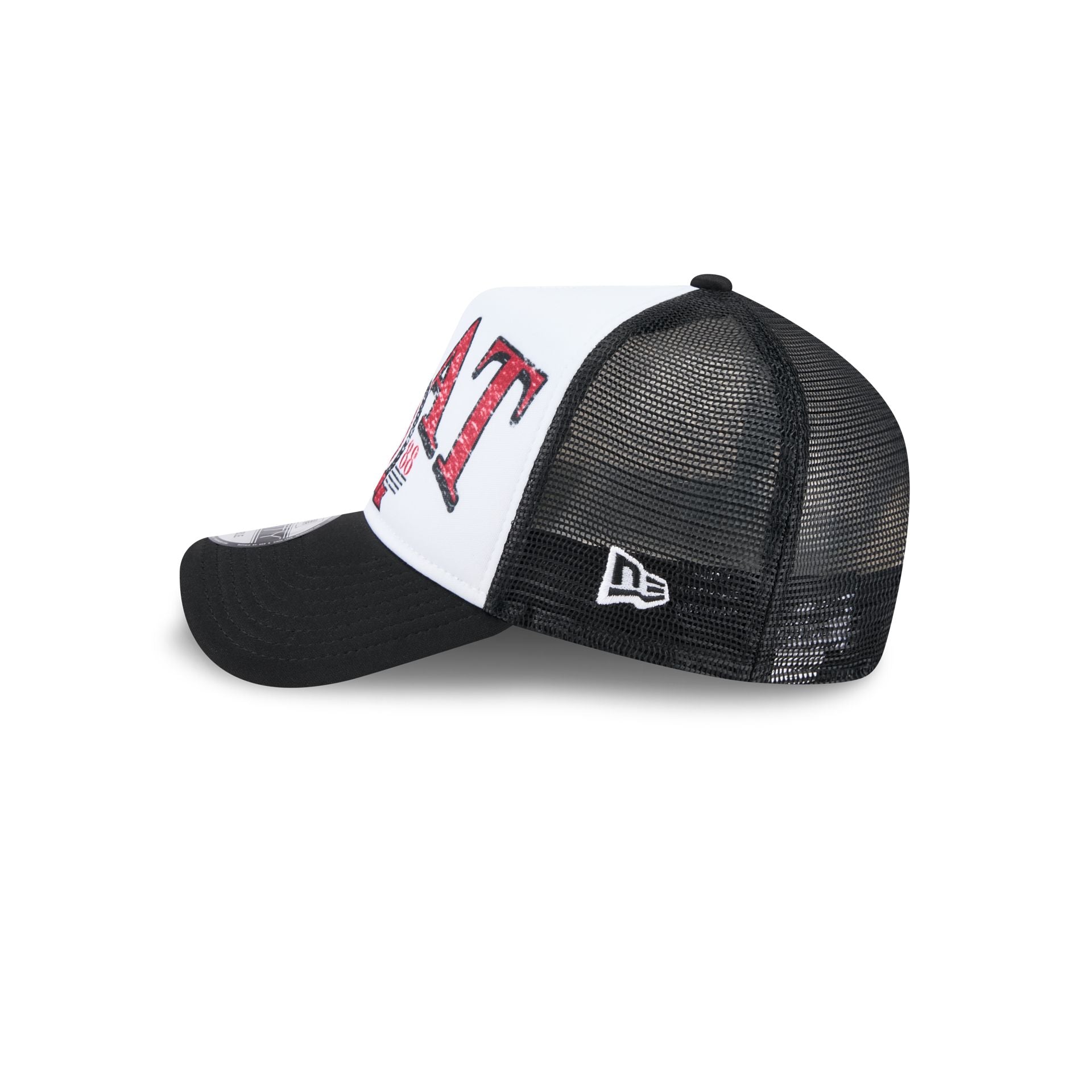 Premium Miami Heat Distressed 9FORTY A-Frame Trucker Hat