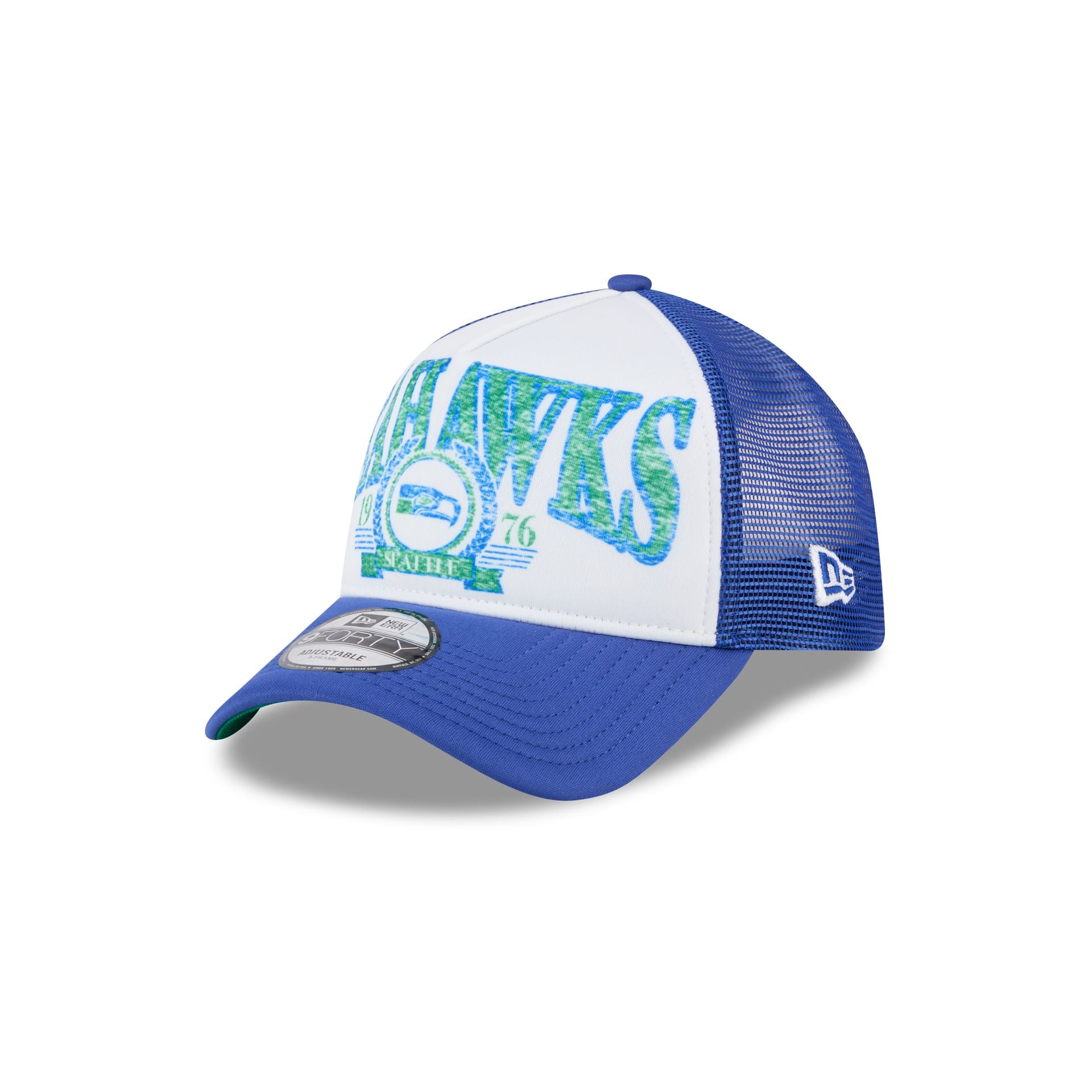 Premium Seattle Seahawks Distressed 9FORTY A-Frame Trucker Hat