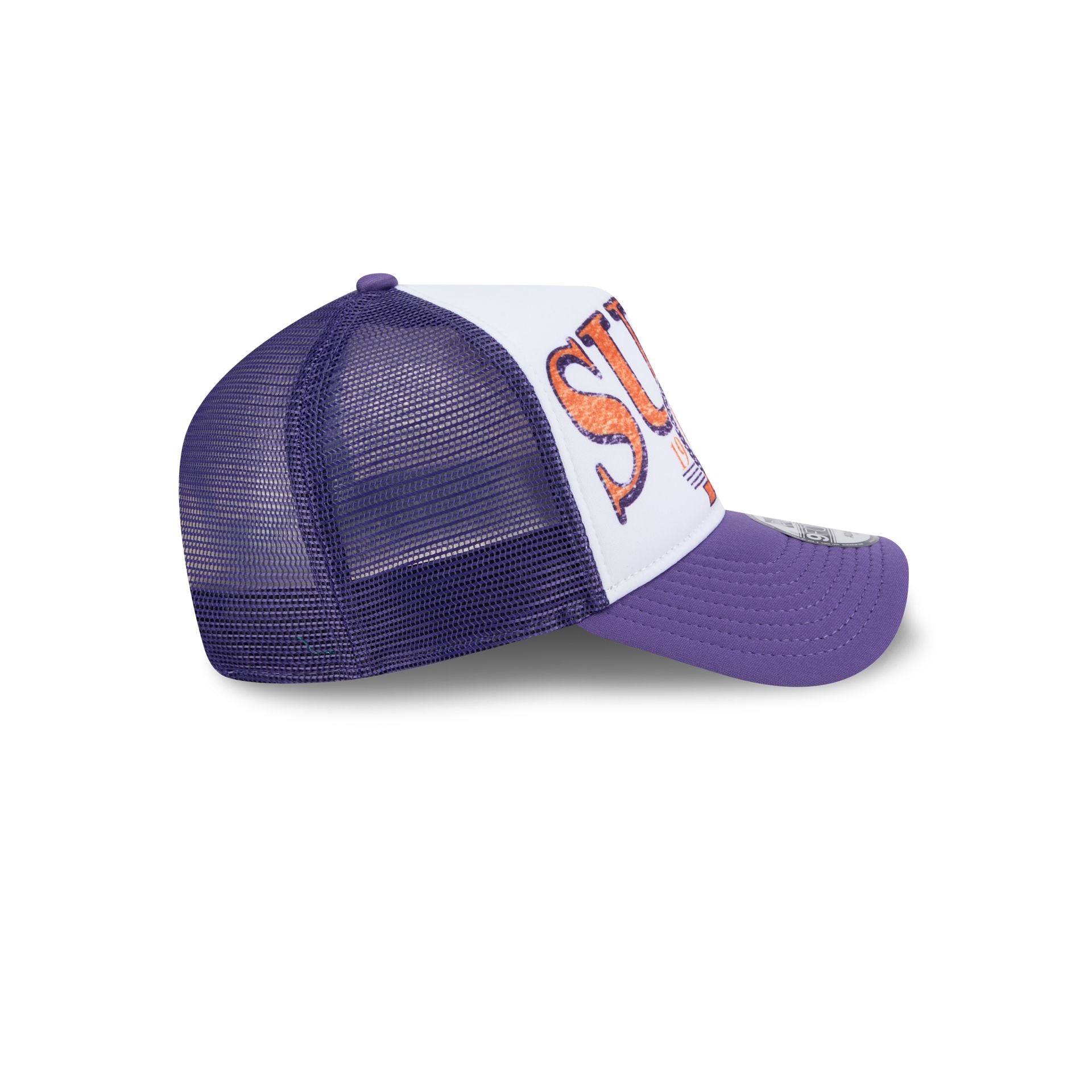 Premium Phoenix Suns Distressed 9FORTY A-Frame Trucker Hat