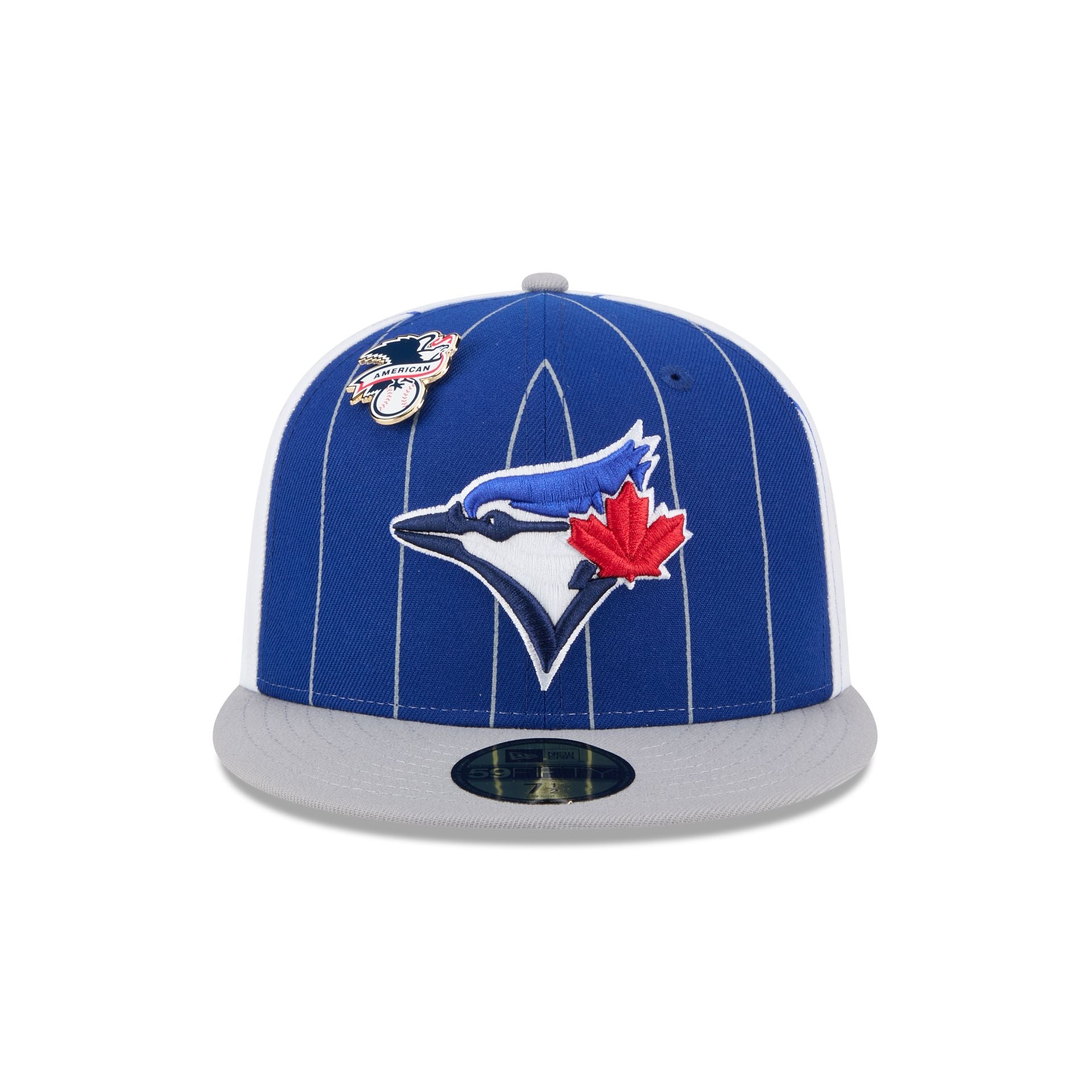 Premium Toronto Blue Jays Pinstripe League Pin 59FIFTY Fitted Hat