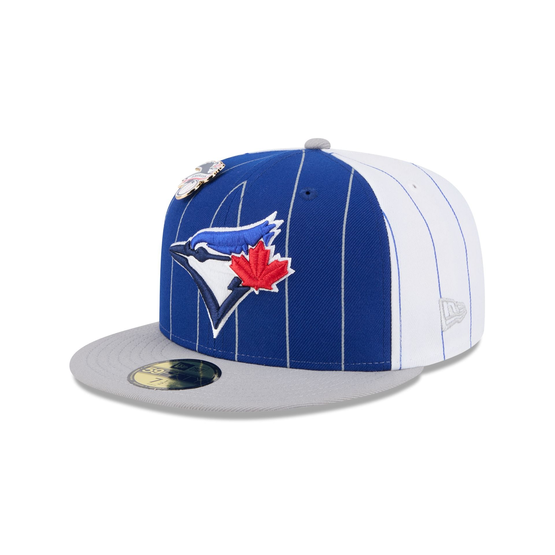 Premium Toronto Blue Jays Pinstripe League Pin 59FIFTY Fitted Hat