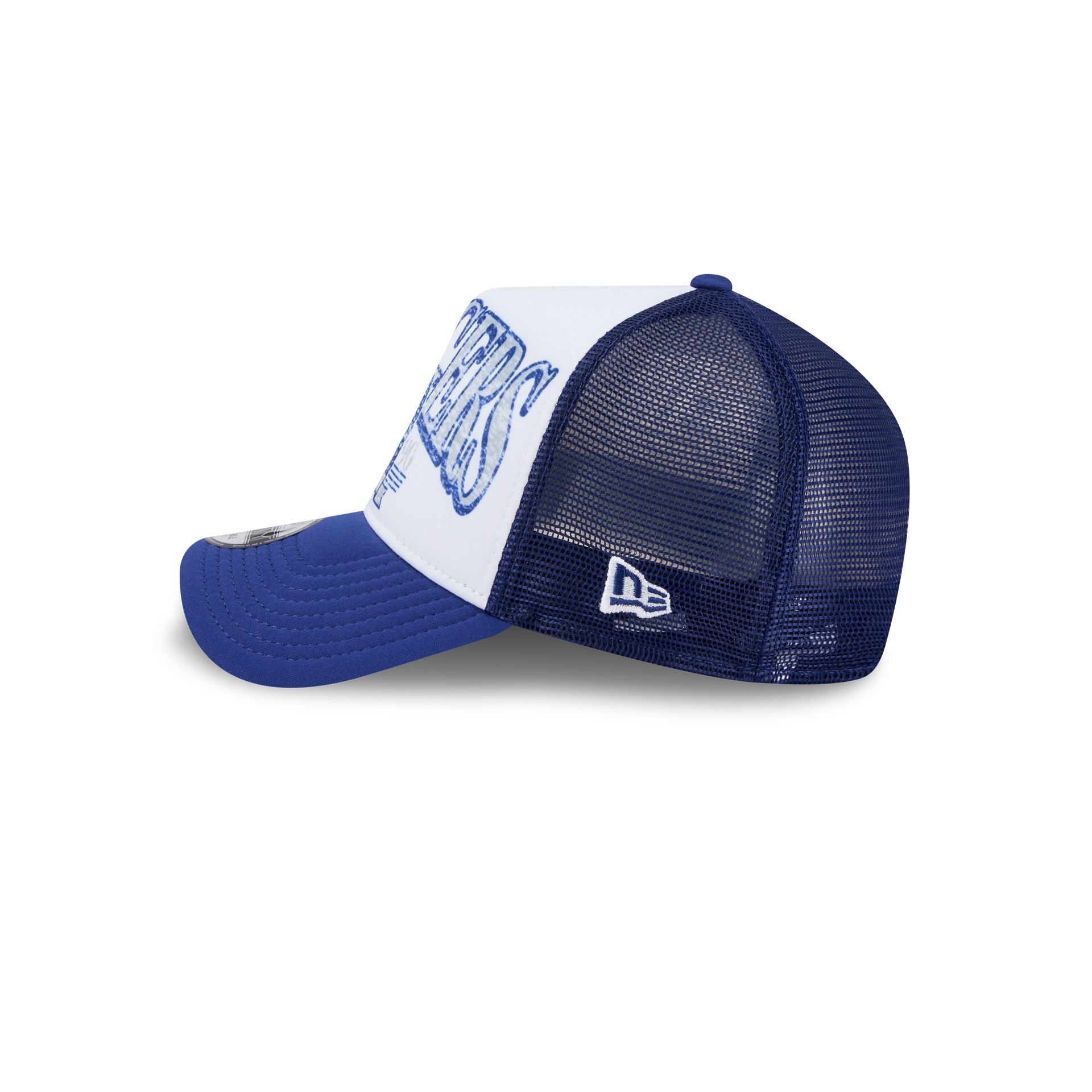 Premium Los Angeles Dodgers Distressed 9FORTY A-Frame Trucker Hat