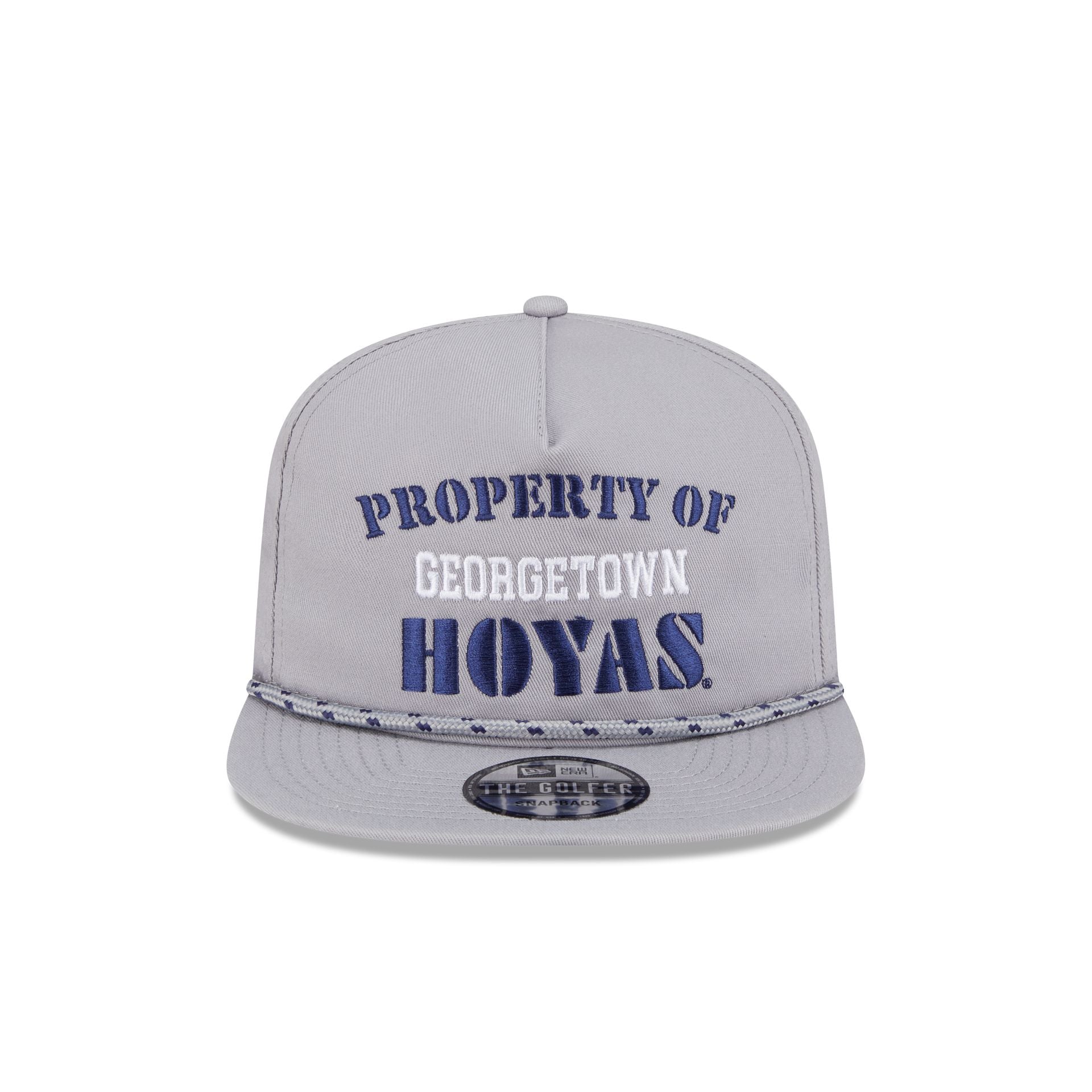 Premium Georgetown Hoyas Vintage Gray Rope Golfer Hat