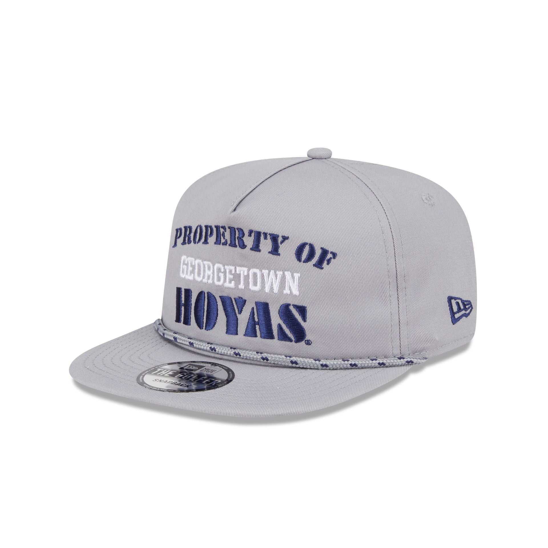 Premium Georgetown Hoyas Vintage Gray Rope Golfer Hat