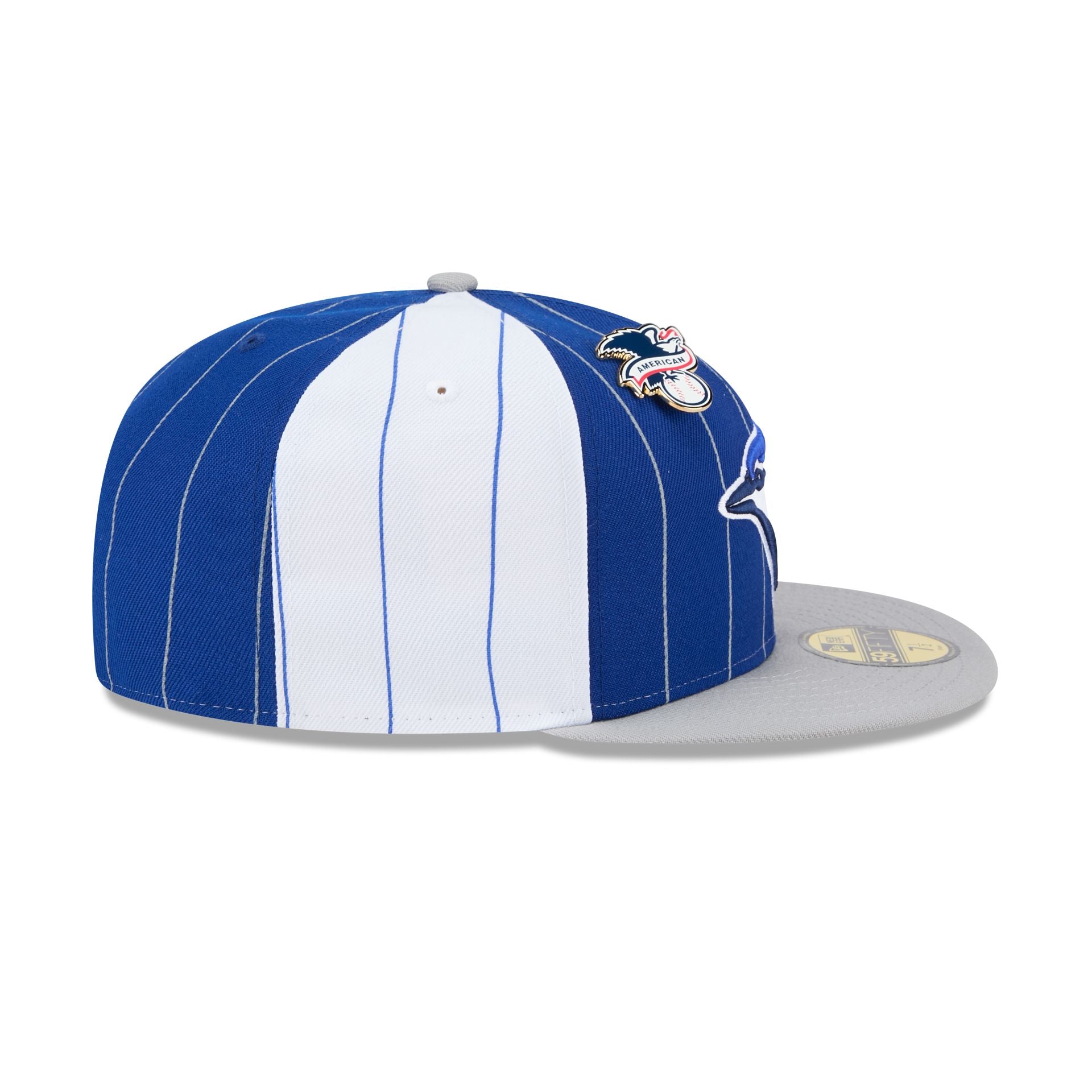 Premium Toronto Blue Jays Pinstripe League Pin 59FIFTY Fitted Hat