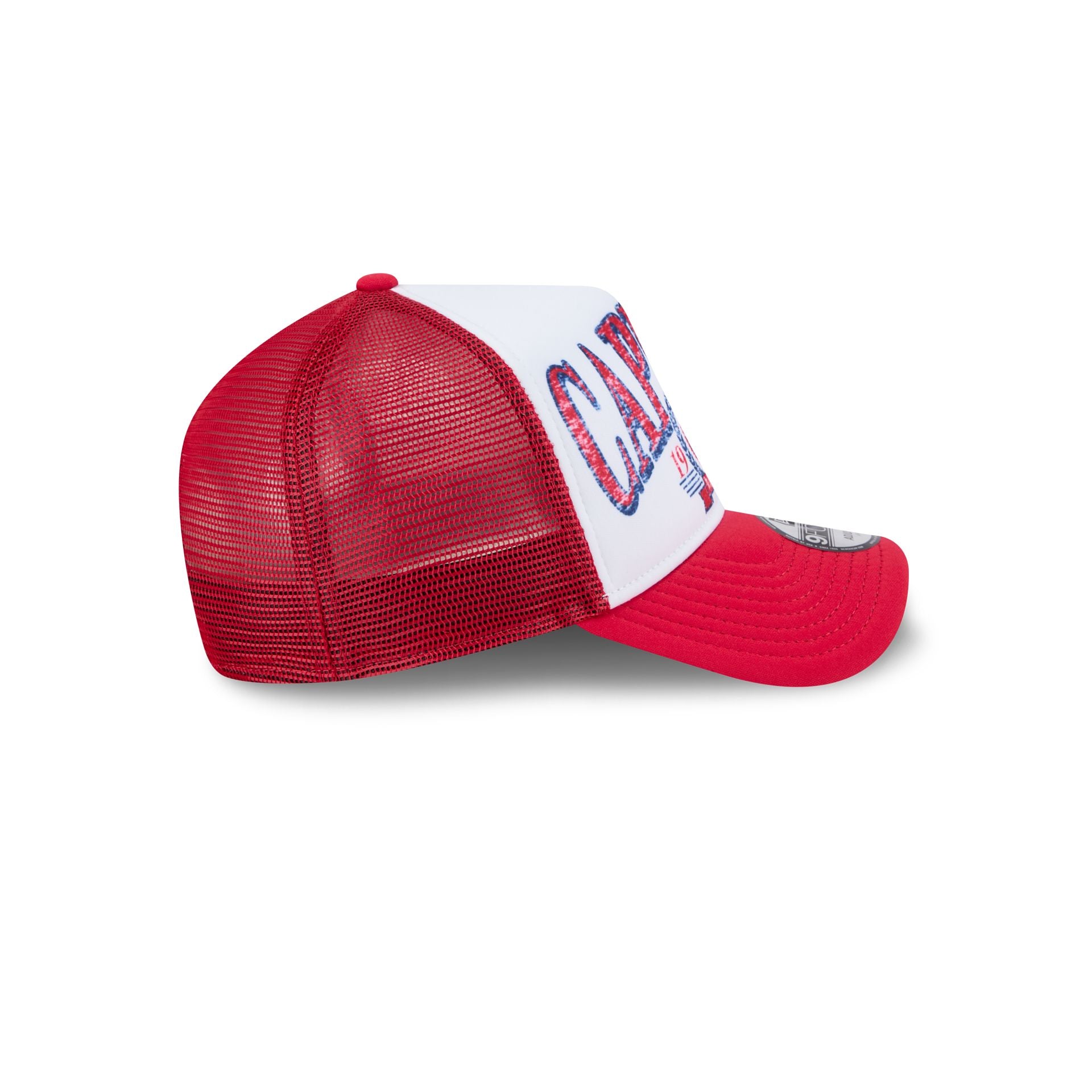 Premium Washington Capitals Distressed 9FORTY A-Frame Trucker Hat