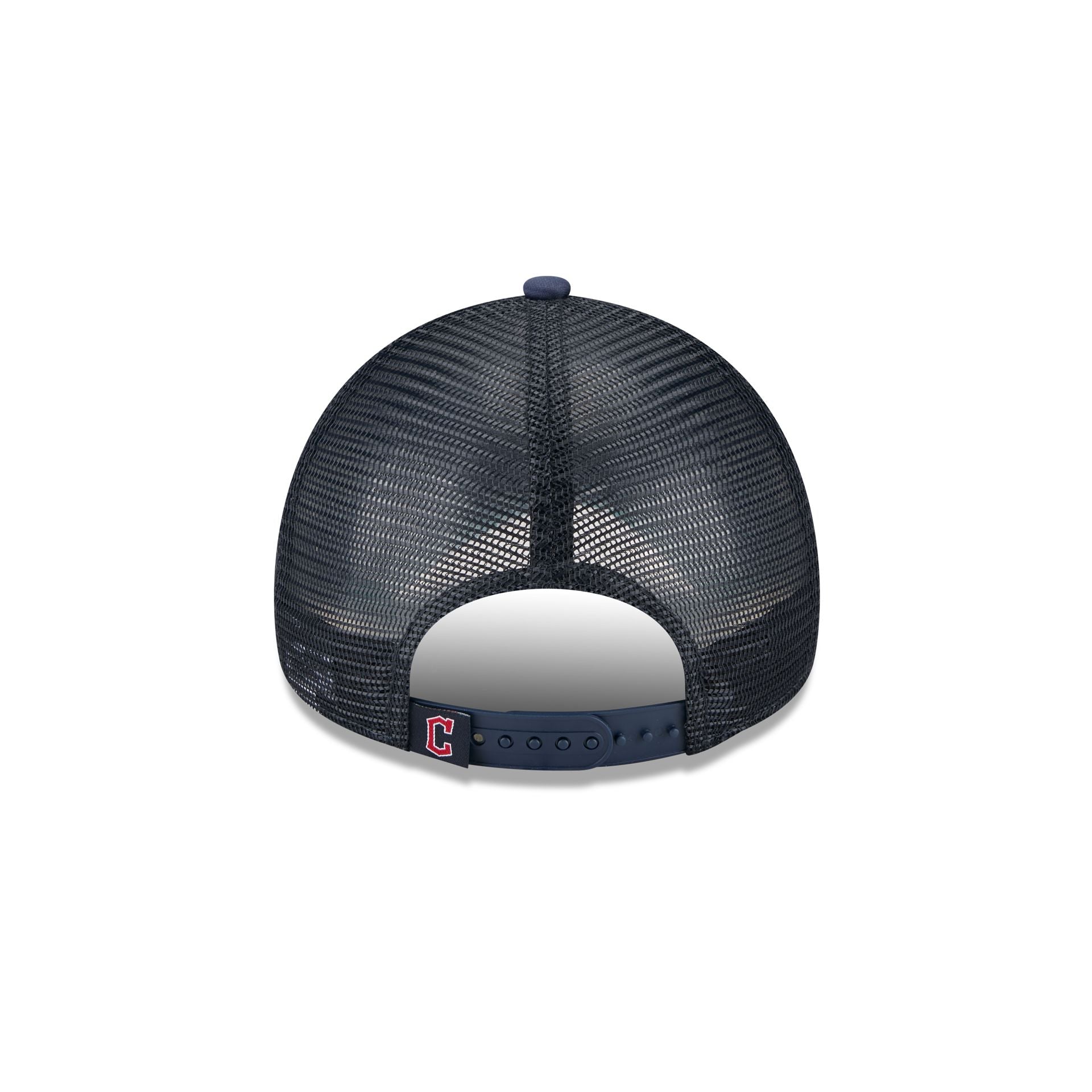 Premium Cleveland Guardians Distressed 9FORTY A-Frame Trucker Hat