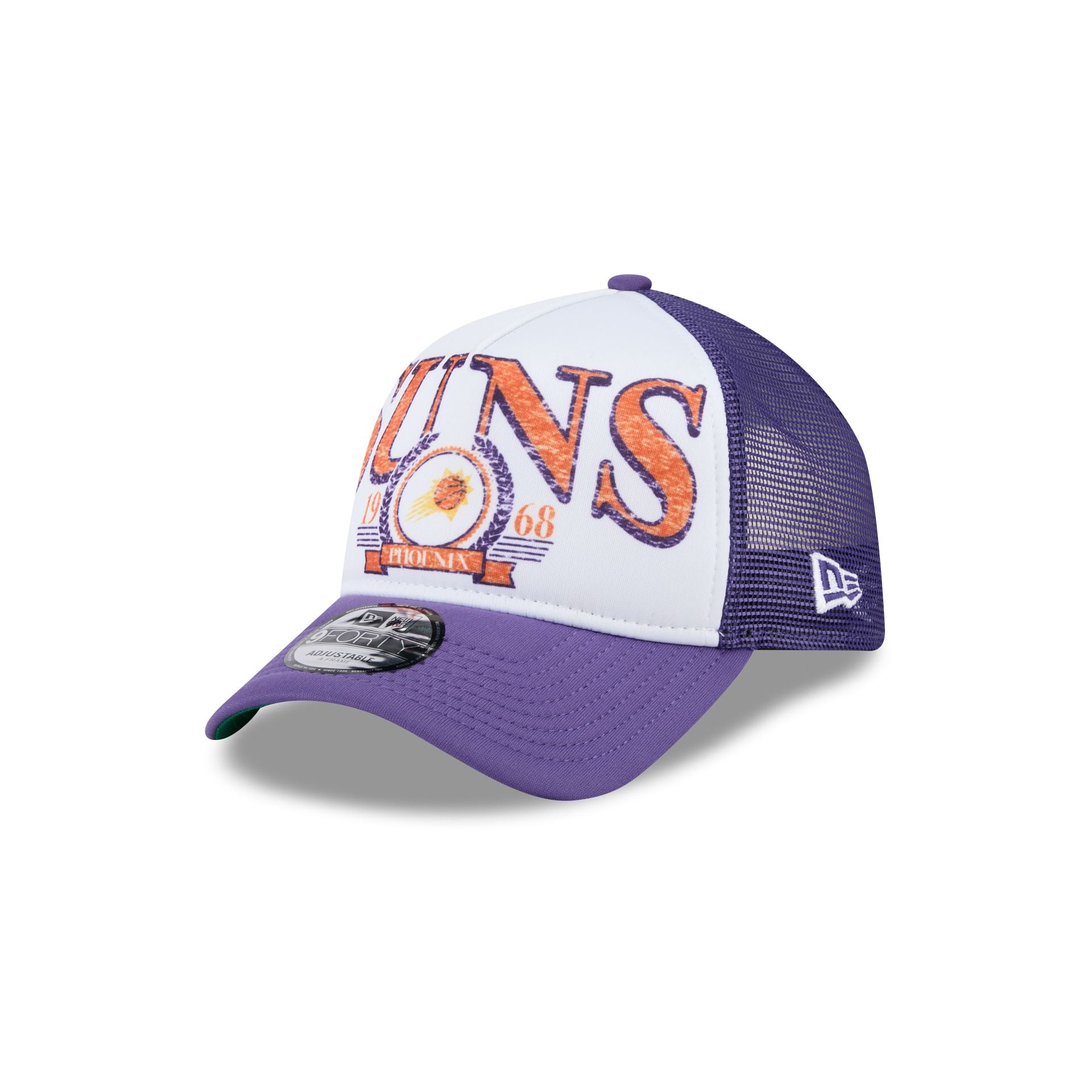 Premium Phoenix Suns Distressed 9FORTY A-Frame Trucker Hat