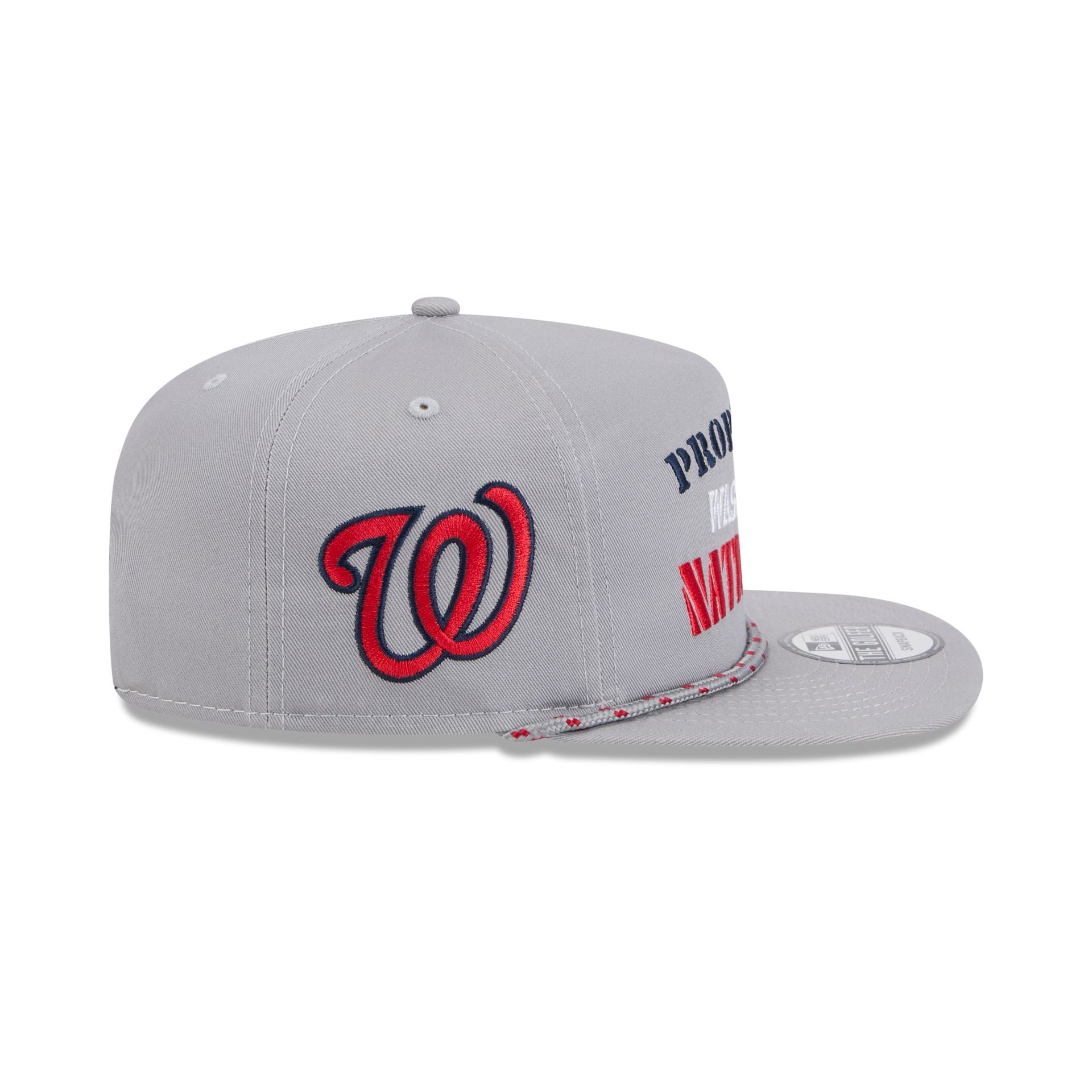 Premium Washington Nationals Vintage Gray Rope Golfer Hat