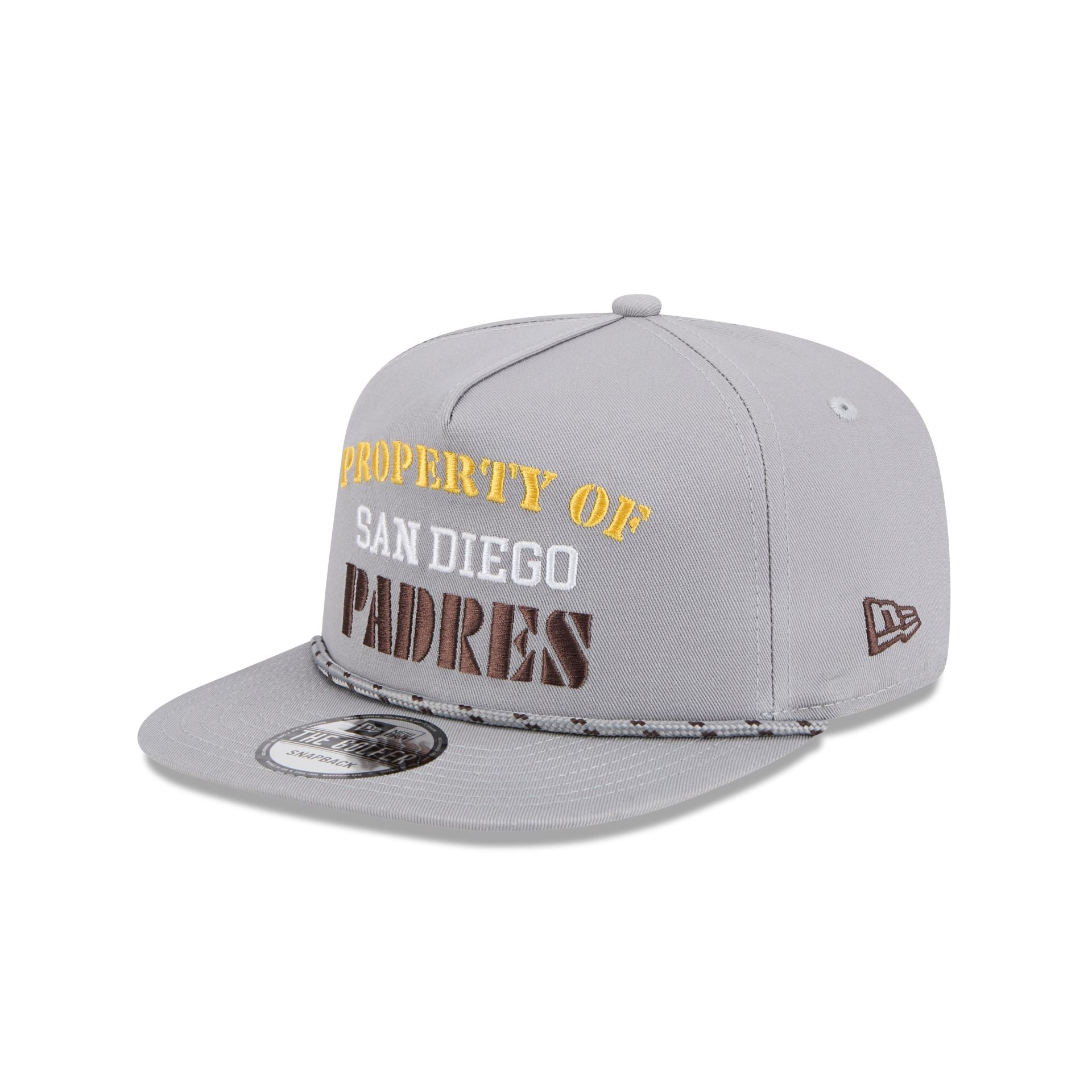 Premium San Diego Padres Vintage Gray Rope Golfer Hat