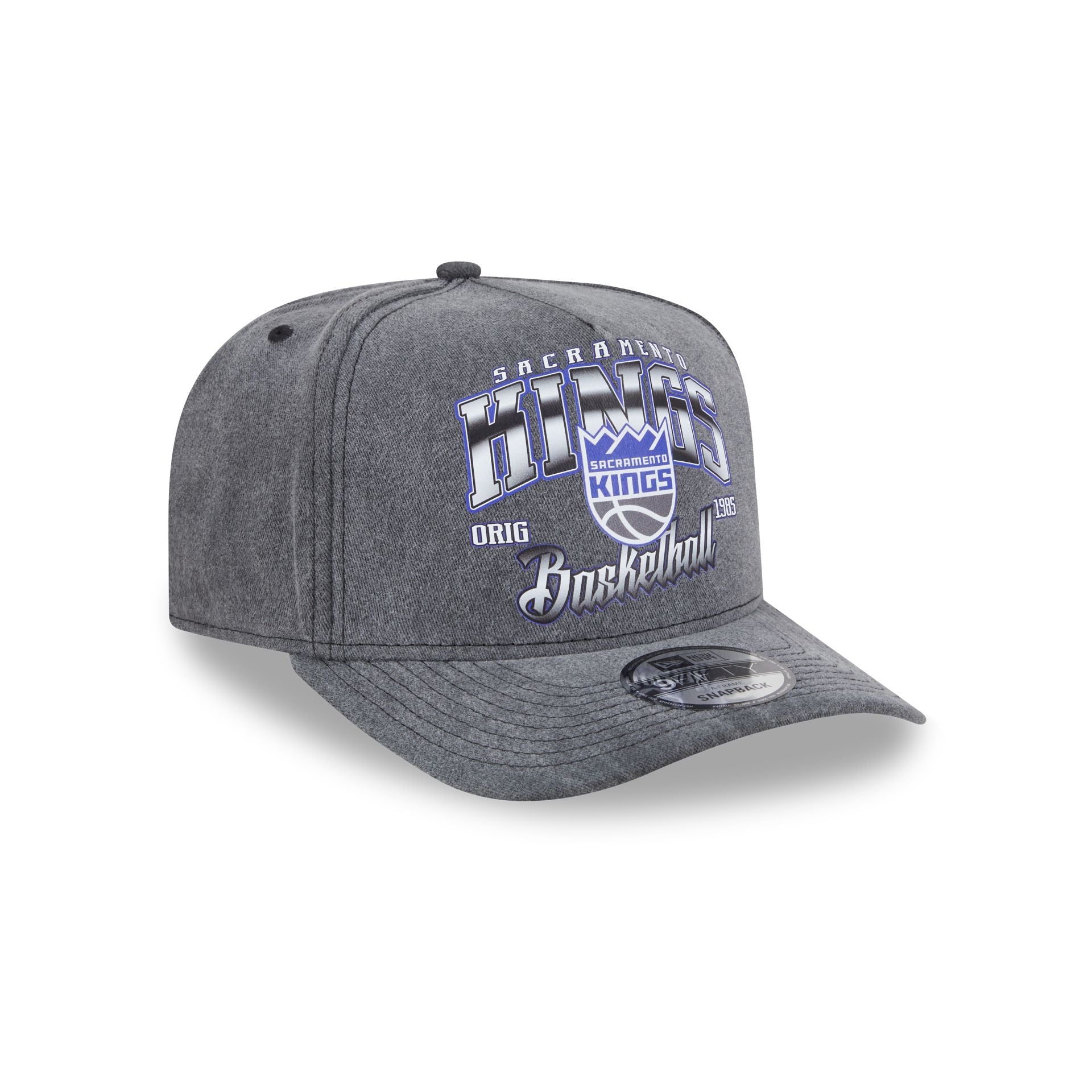 Premium Sacramento Kings 9FIFTY A-Frame Snapback Hat - Washed Edition