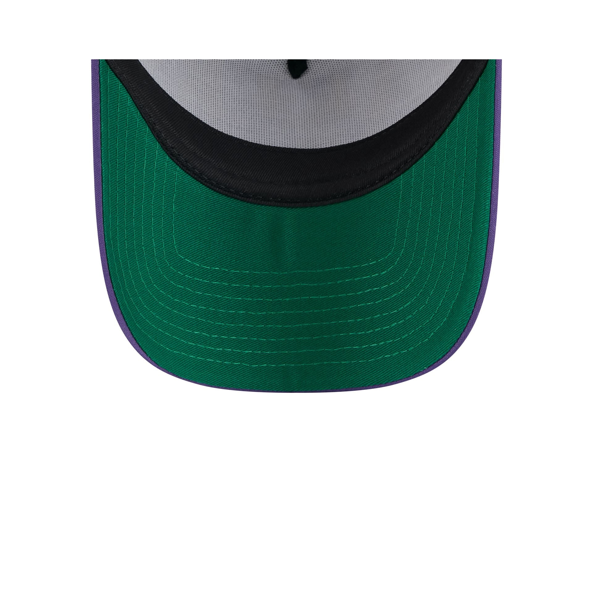Premium Los Angeles Lakers Distressed 9FORTY A-Frame Trucker Hat