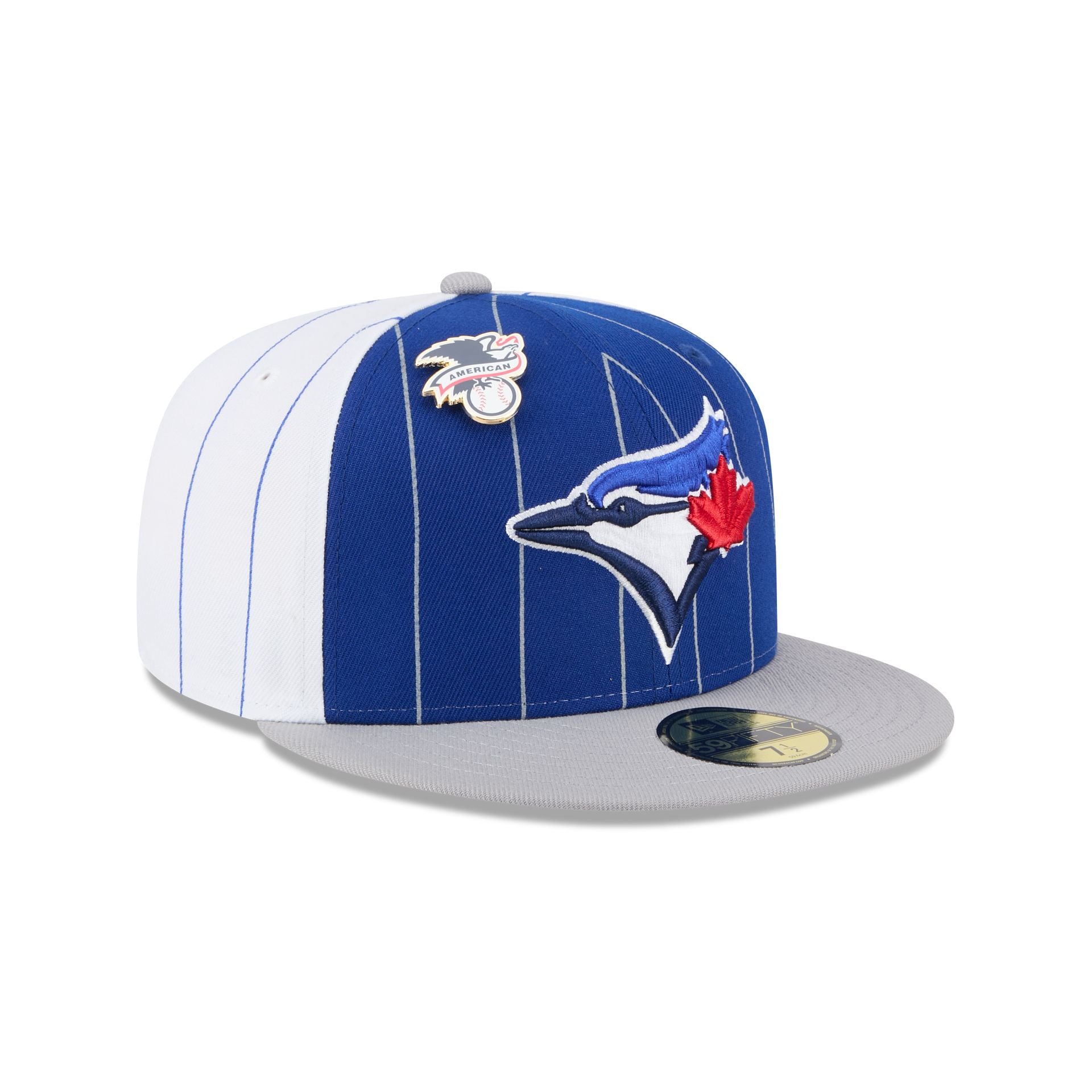 Premium Toronto Blue Jays Pinstripe League Pin 59FIFTY Fitted Hat