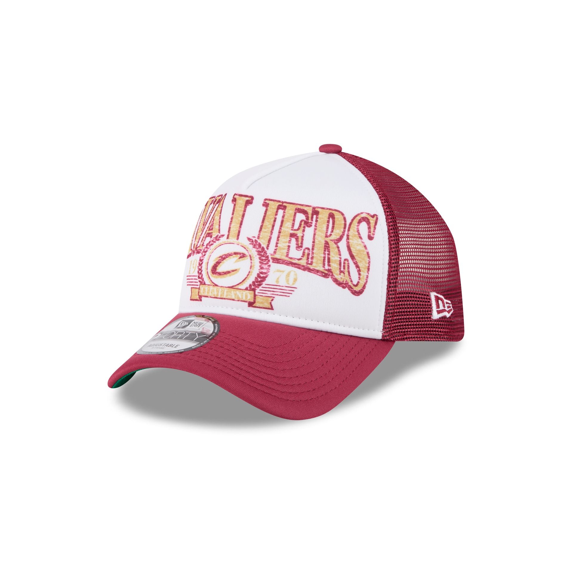 Premium Cleveland Cavaliers Distressed 9FORTY A-Frame Trucker Hat