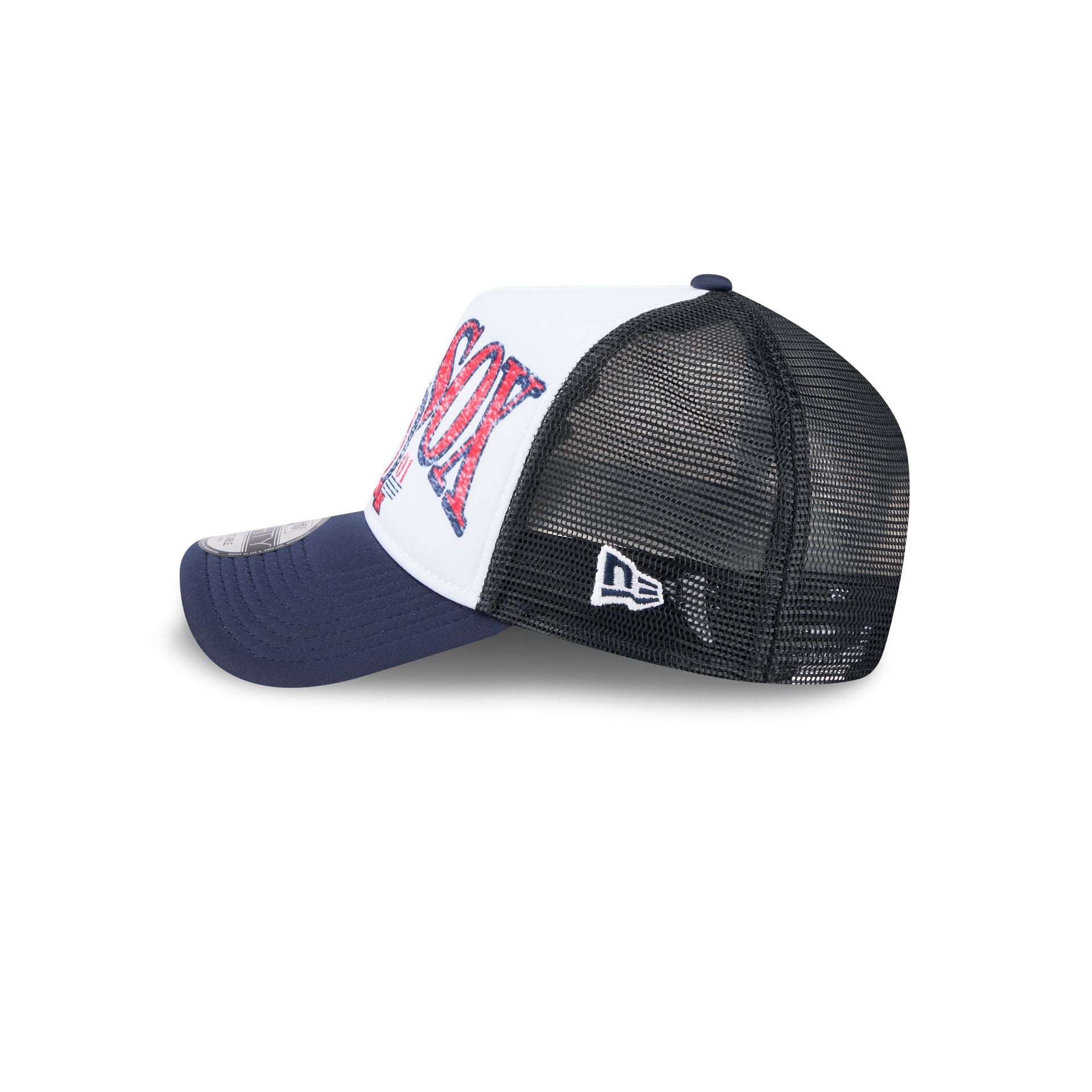 Premium Boston Red Sox Distressed 9FORTY A-Frame Trucker Hat