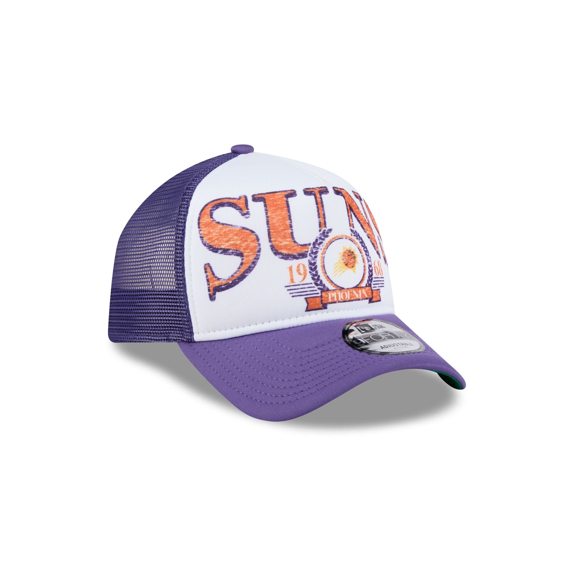 Premium Phoenix Suns Distressed 9FORTY A-Frame Trucker Hat