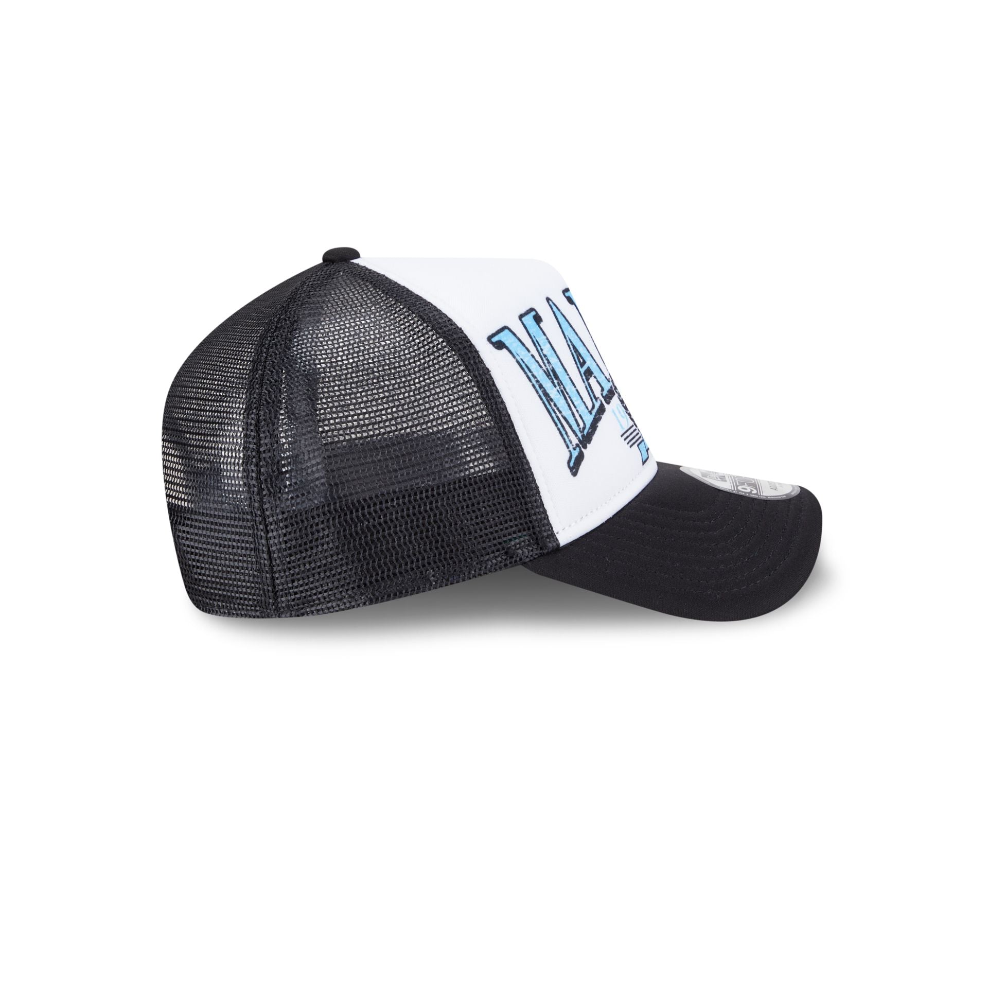Premium Miami Marlins Distressed 9FORTY A-Frame Trucker Hat
