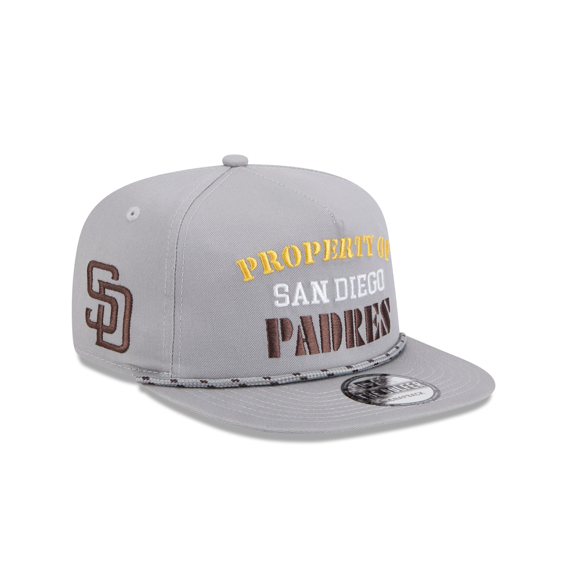 Premium San Diego Padres Vintage Gray Rope Golfer Hat