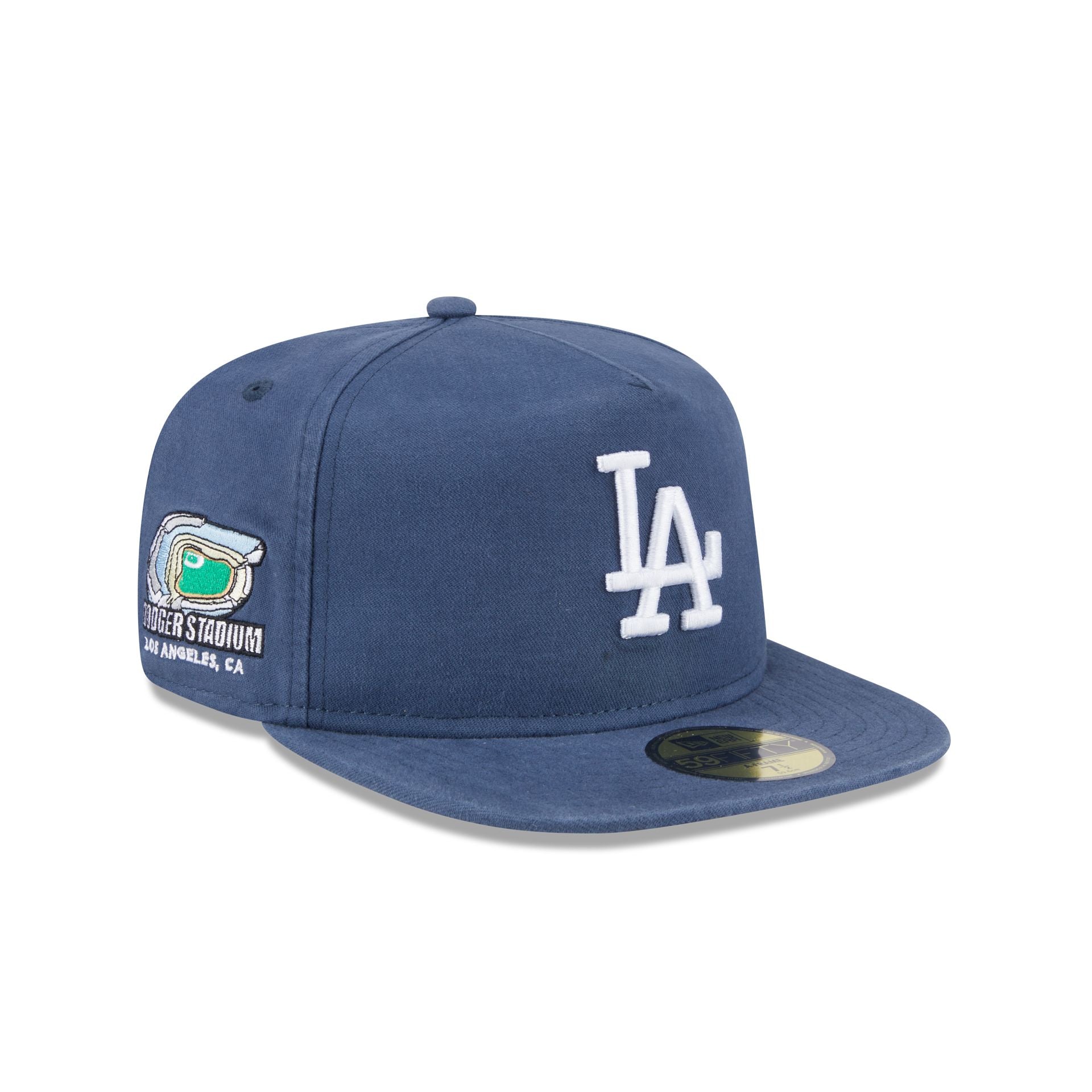 Premium Los Angeles Dodgers Championship Side Flag 59FIFTY A-Frame Fitted Hat