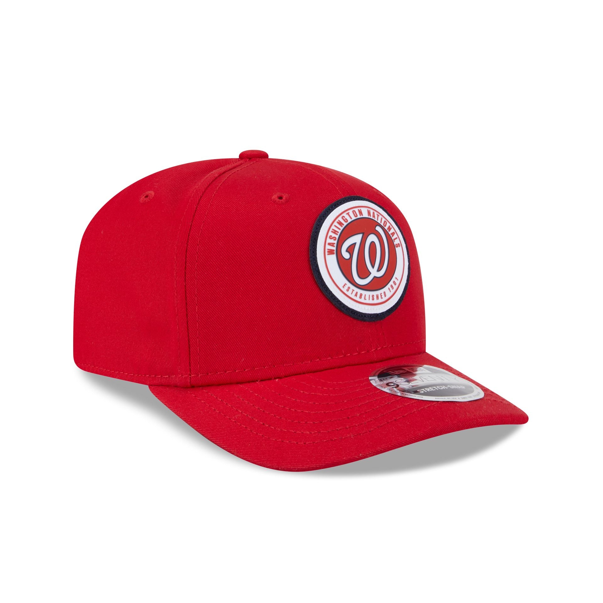 Premium Washington Nationals Circle Patch 9SEVENTY Stretch-Snap Hat