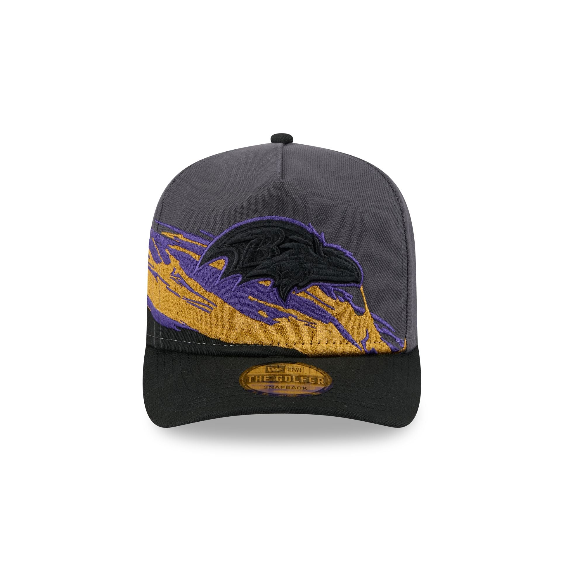 Premium Baltimore Ravens Graphite Brushstroke Golfer Hat