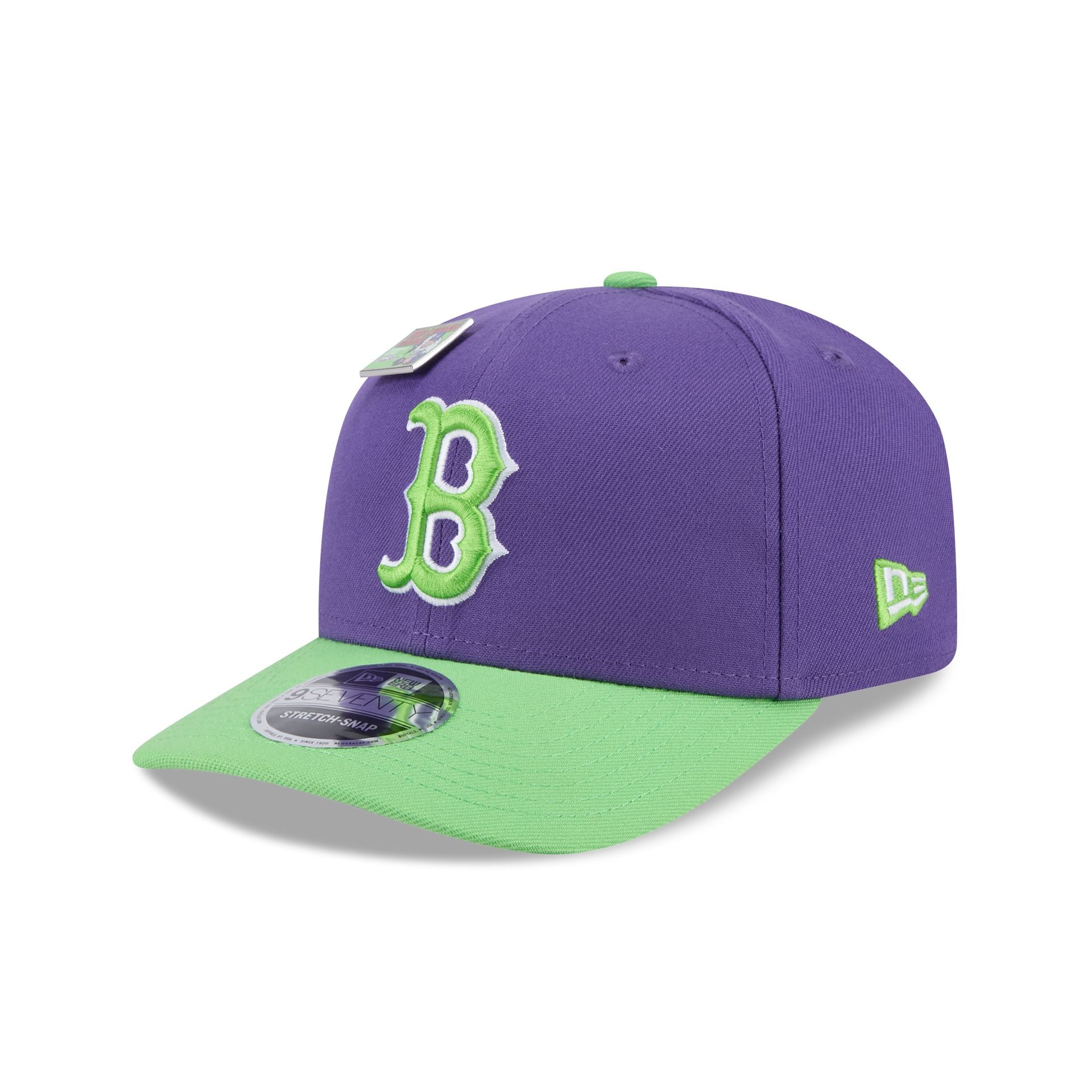 Premium Big League Chew X Boston Red Sox Swingin' Sour Apple 9SEVENTY Stretch-Snap Hat