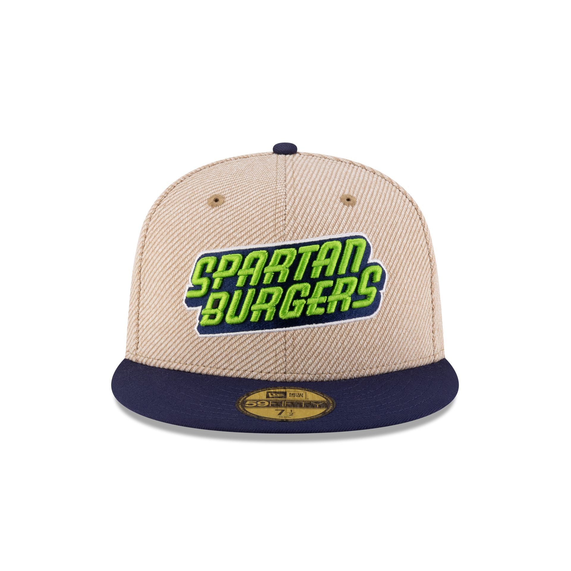 Premium Hub City Spartanburgers Terry Heather Tan 59FIFTY Fitted Hat