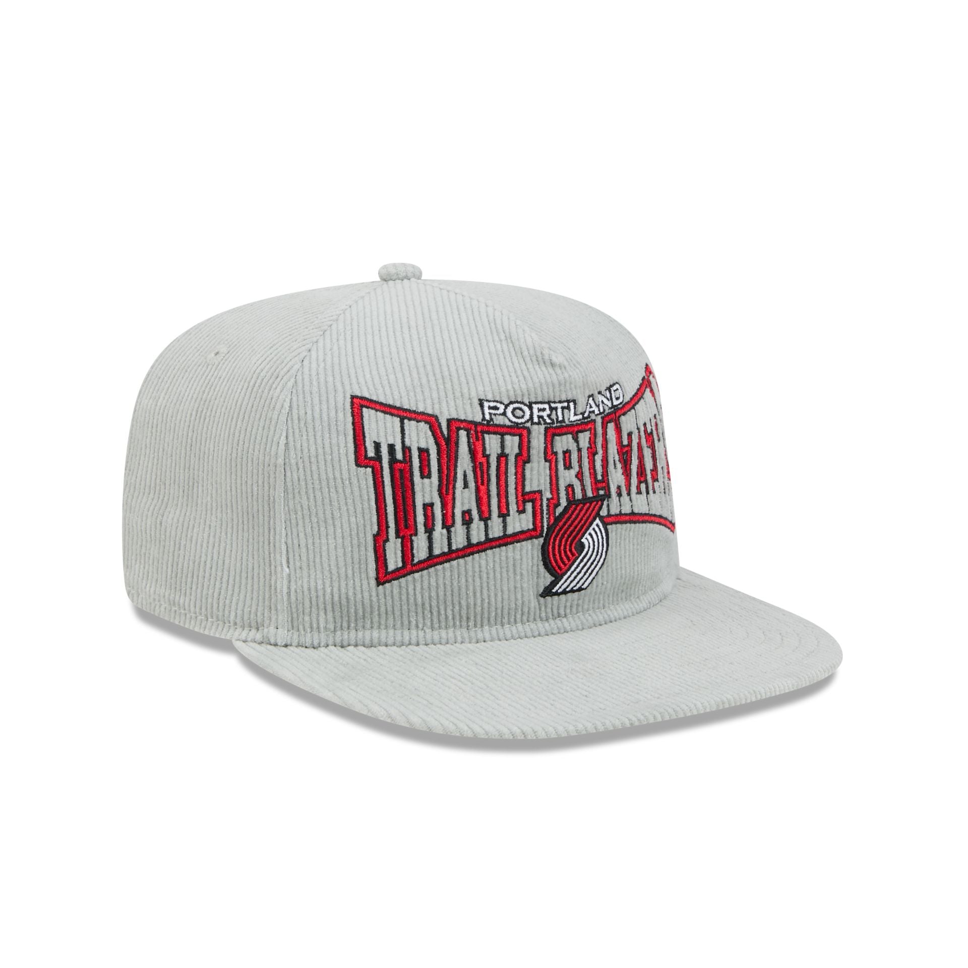 Premium Portland Trail Blazers Gray Cord Golfer Hat