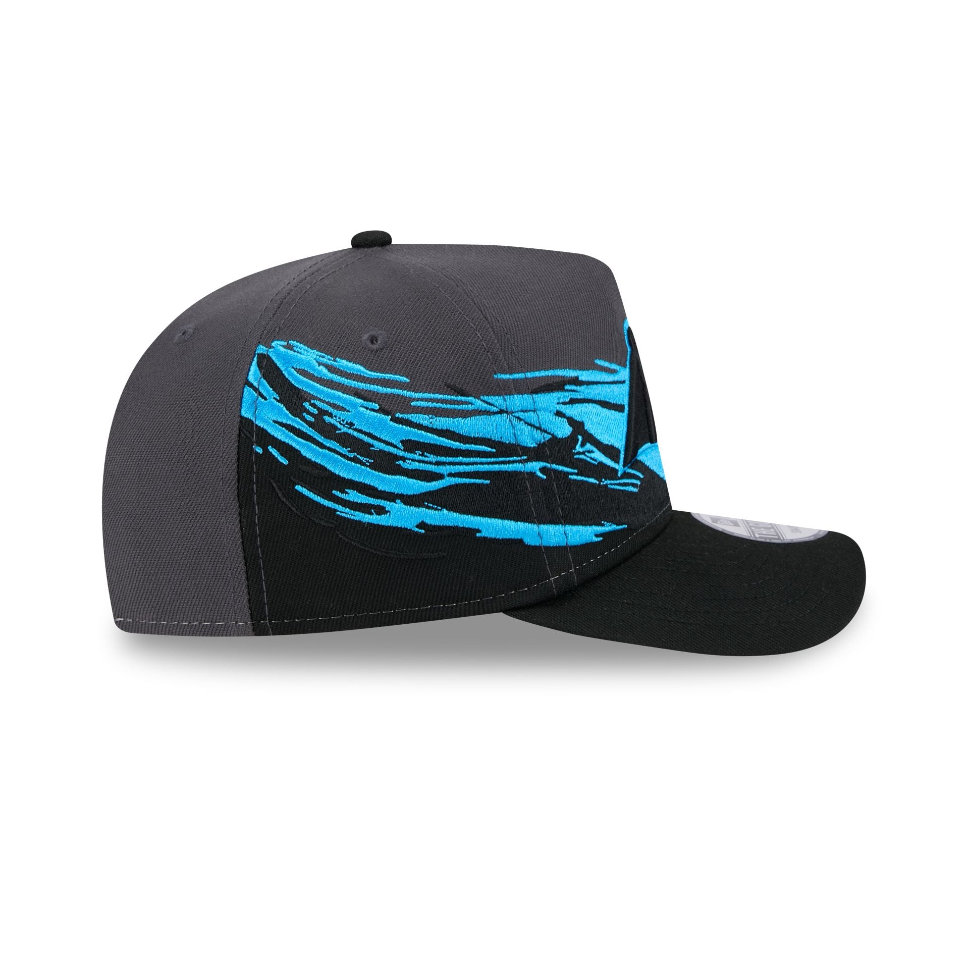 Premium Carolina Panthers Graphite Brushstroke Golfer Hat