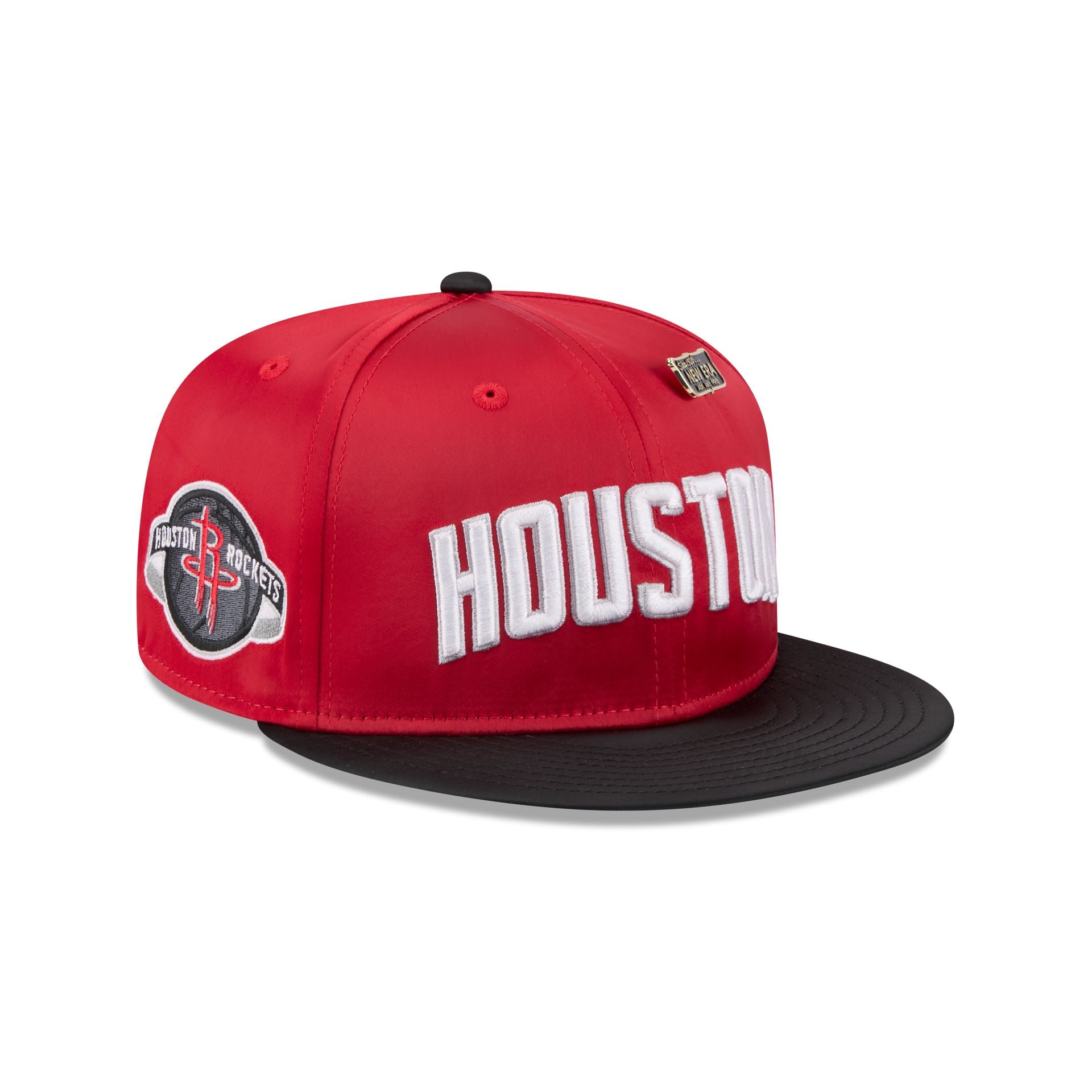 Premium Houston Rockets Satin Pin 9FIFTY Snapback Hat