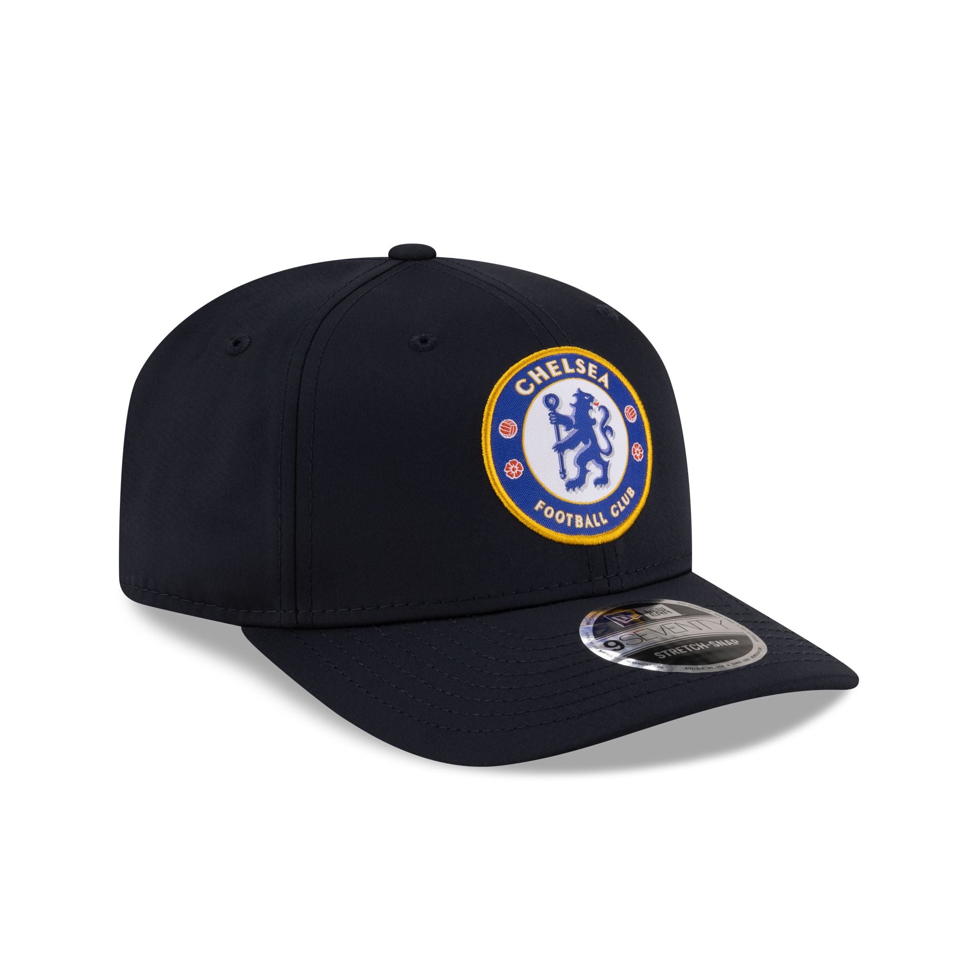 Premium Chelsea FC Lion Crest Core Navy 9SEVENTY Stretch-Snap Hat