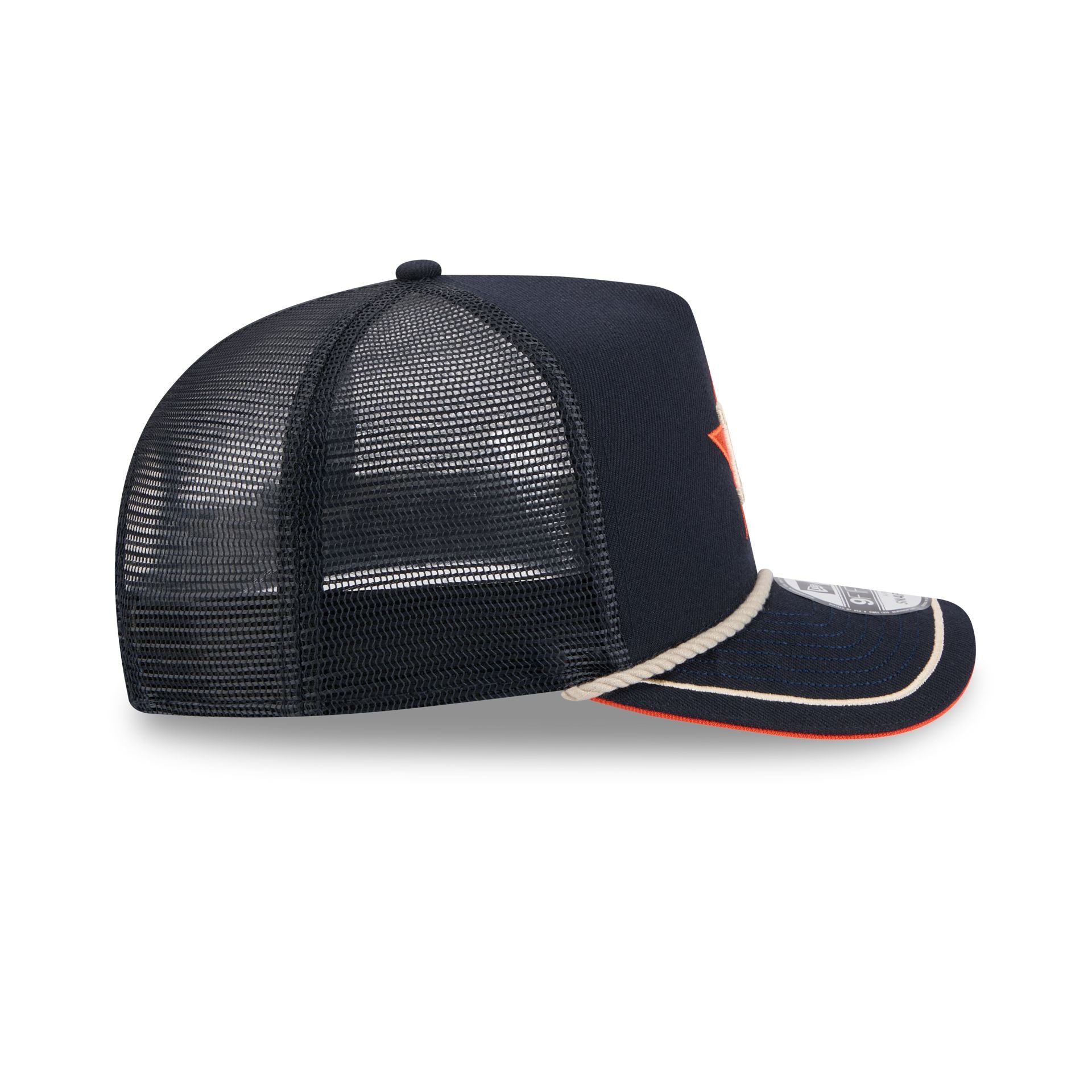 Premium Houston Astros Vintage Team Rope 9FIFTY A-Frame Trucker Hat