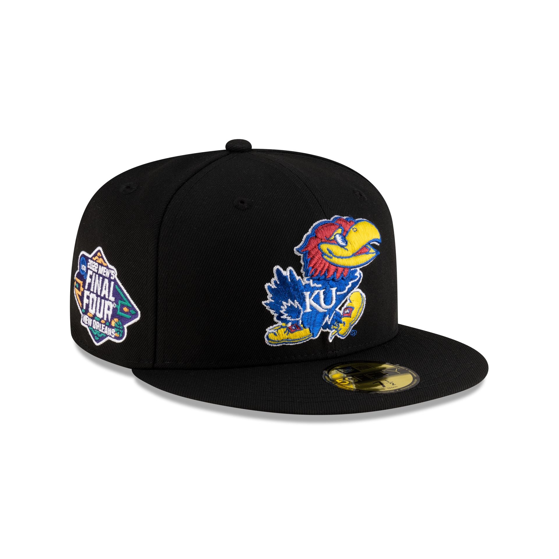 Premium Kansas Jayhawks College Vault Black 59FIFTY Fitted Cap