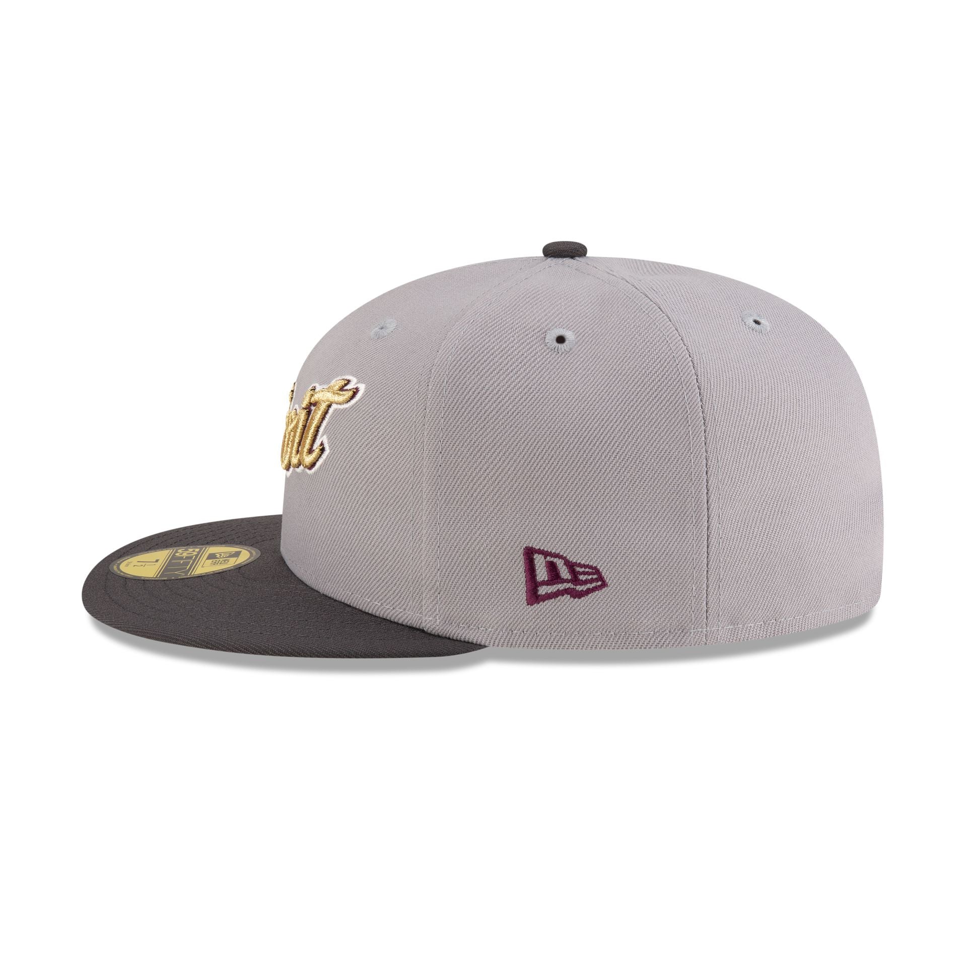 Premium Just Caps Graphite Maroon Detroit Tigers 59FIFTY Fitted Hat
