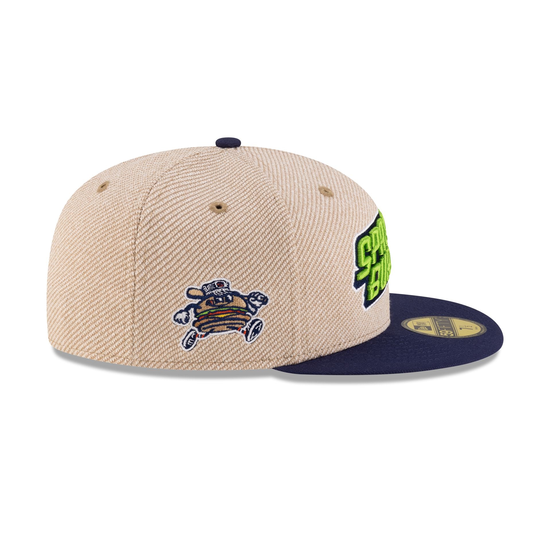 Premium Hub City Spartanburgers Terry Heather Tan 59FIFTY Fitted Hat