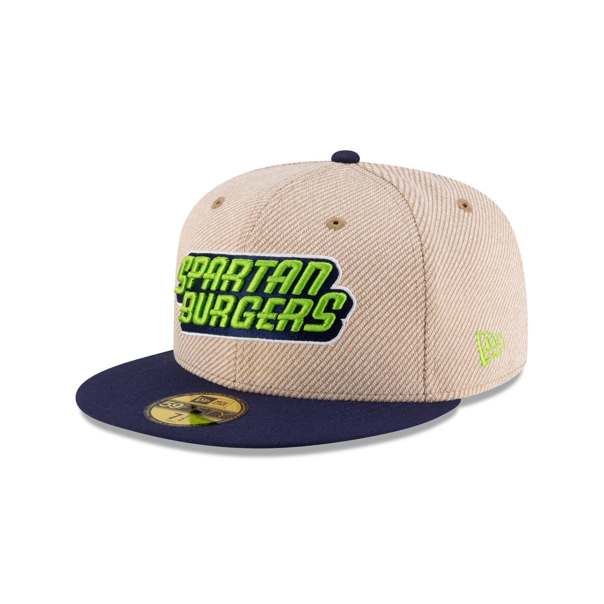 Premium Hub City Spartanburgers Terry Heather Tan 59FIFTY Fitted Hat