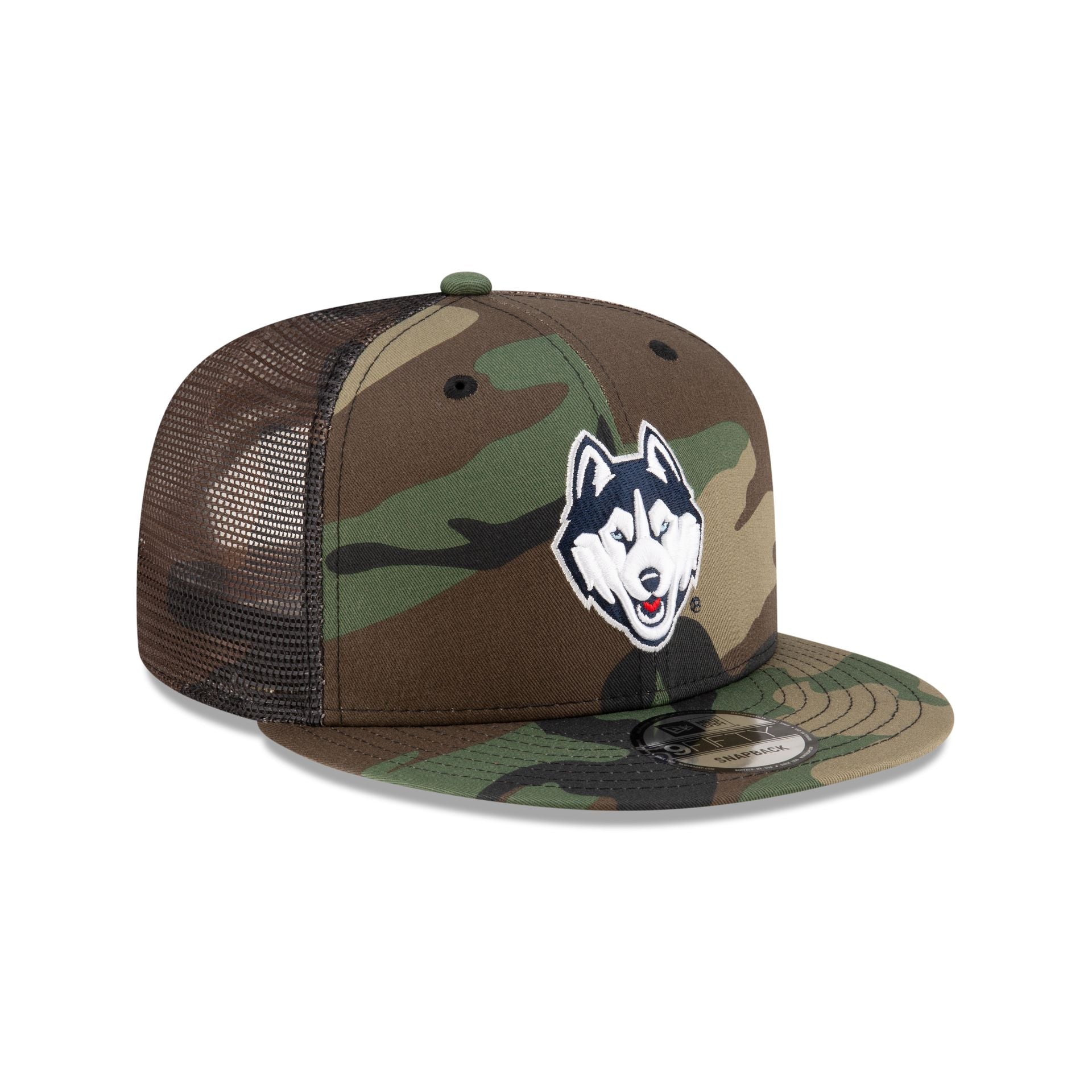 Premium Connecticut Huskies Camo 9FIFTY Trucker Hat