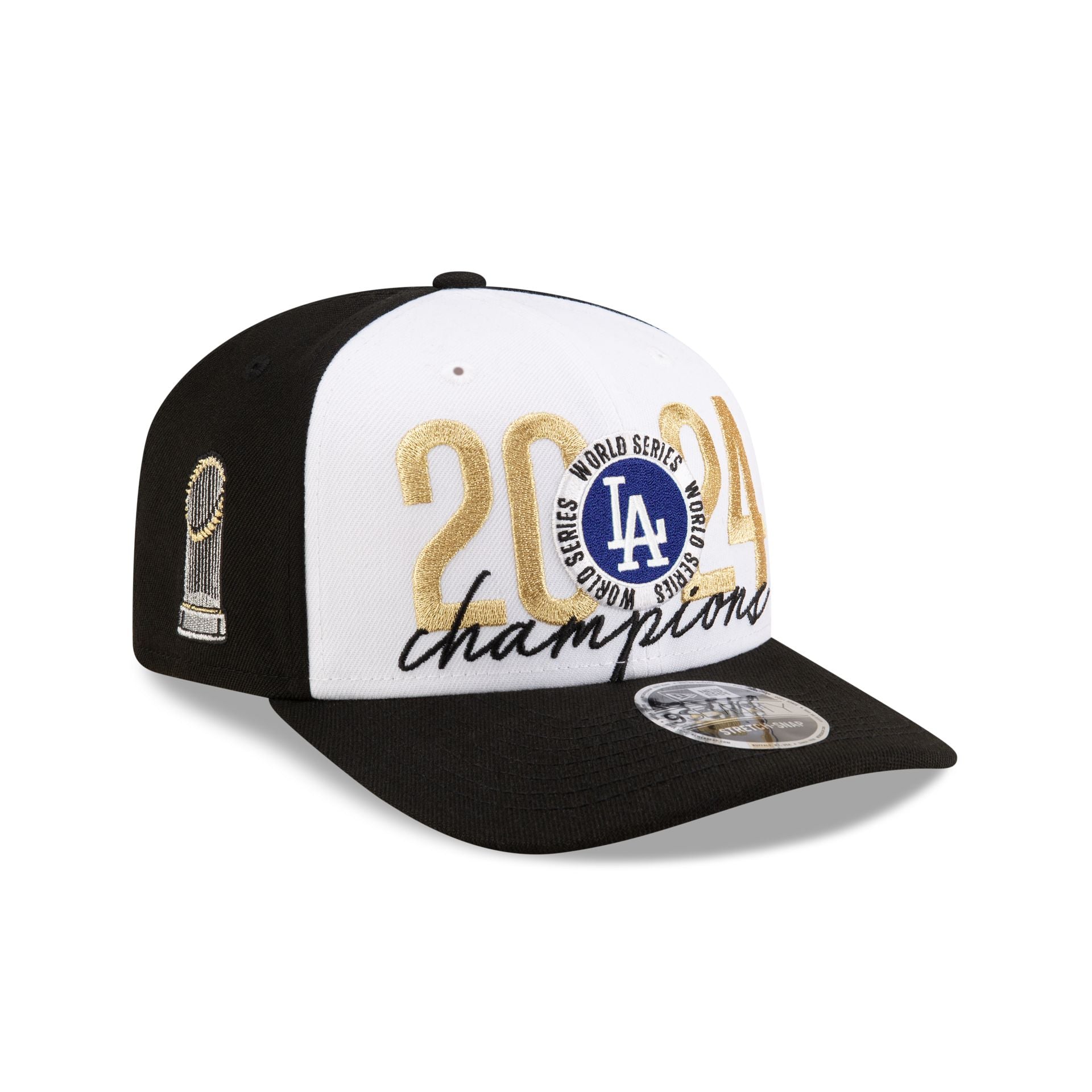 Premium Los Angeles Dodgers 2024 World Series Champions Locker Room 9SEVENTY Stretch-Snap Hat