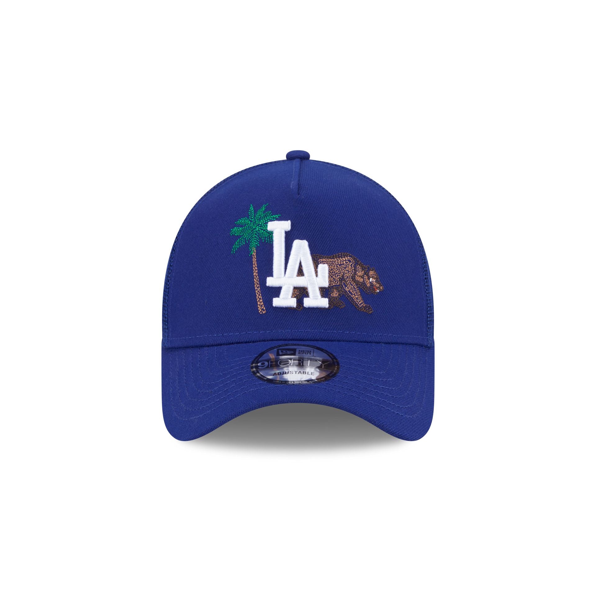 Premium Los Angeles Dodgers State Stitch 9FORTY A-Frame Trucker Hat