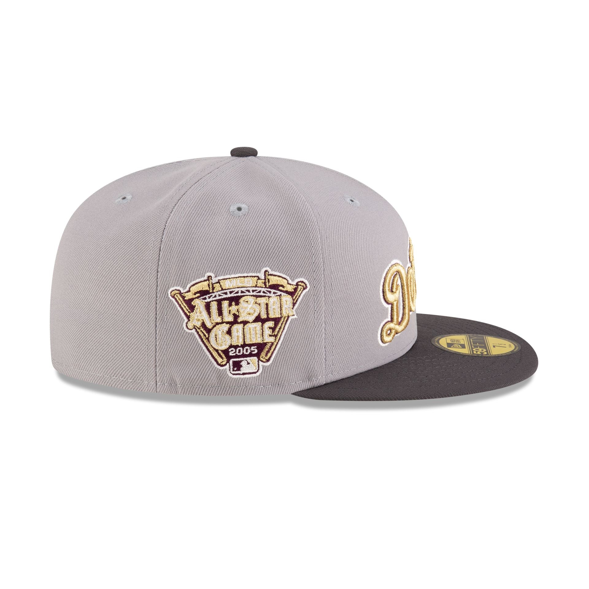 Premium Just Caps Graphite Maroon Detroit Tigers 59FIFTY Fitted Hat