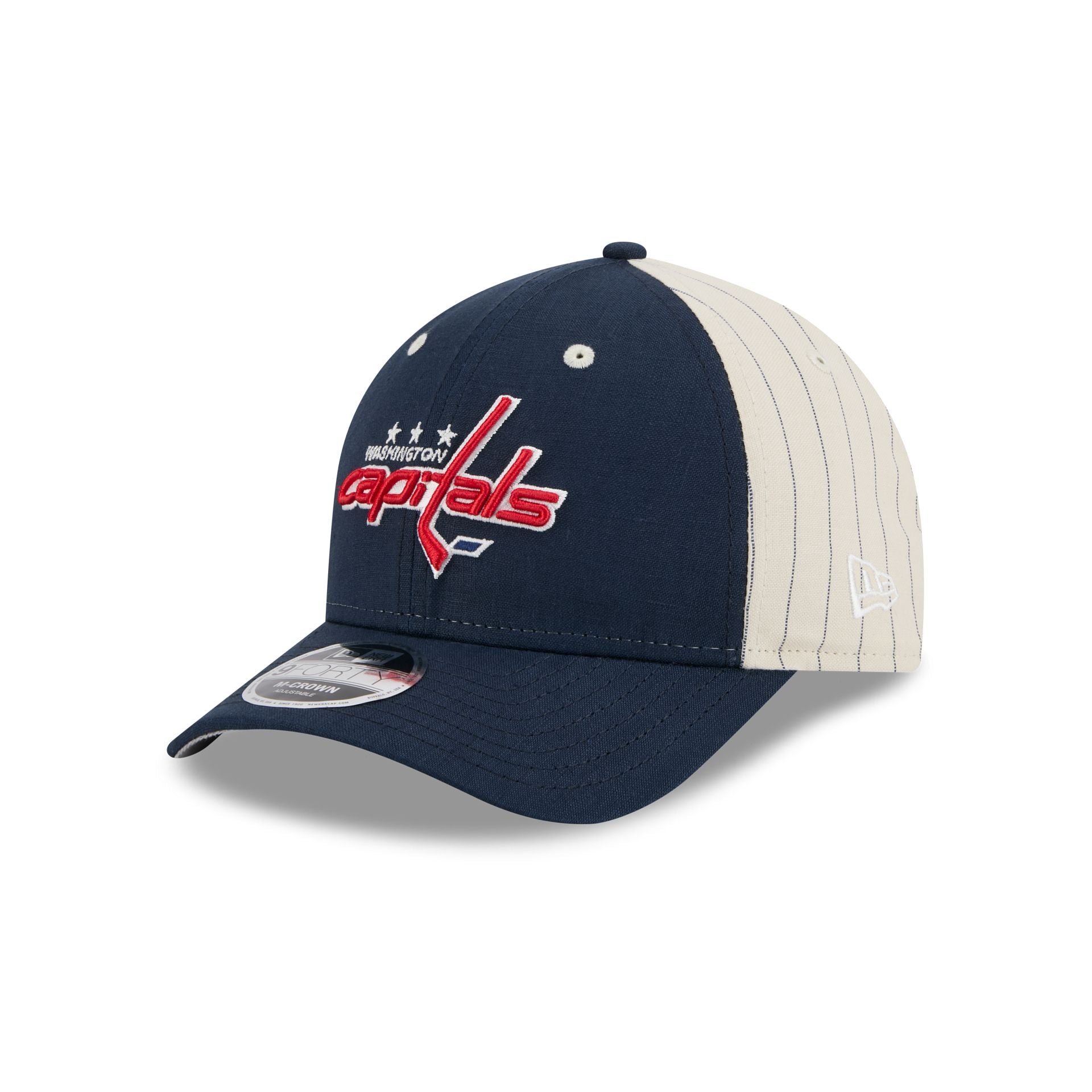 Premium Washington Capitals Linen 9FORTY M-Crown Snapback Hat