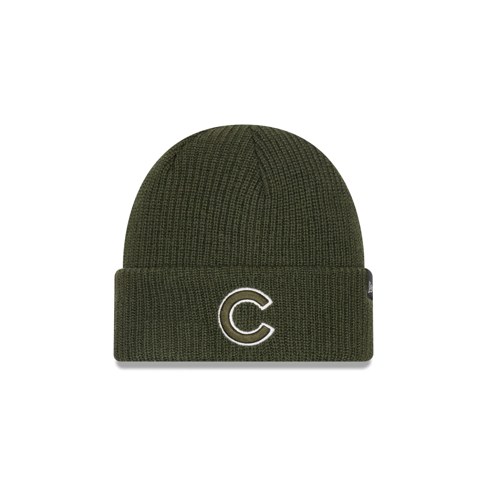 Premium Chicago Cubs Green Merino Wool Knit Beanie