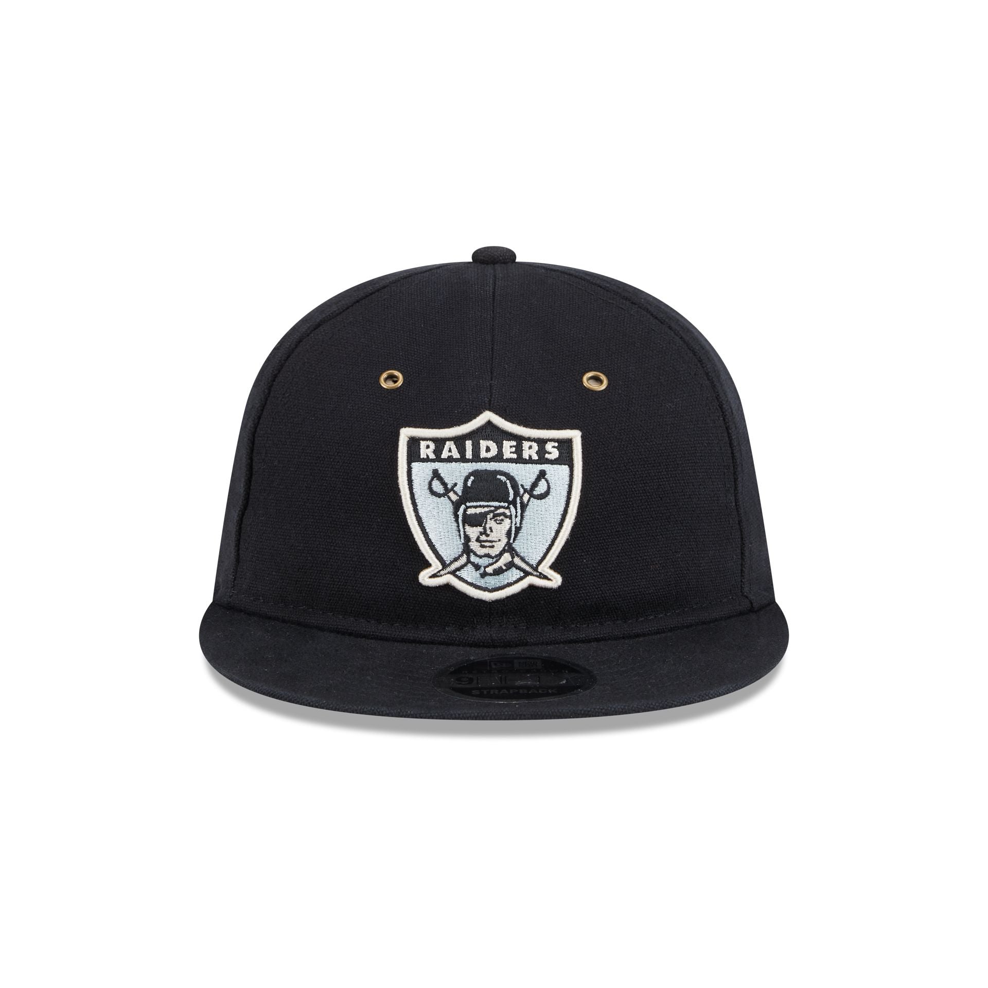 Premium Las Vegas Raiders Cotton Canvas Retro Crown 9FIFTY Adjustable Hat