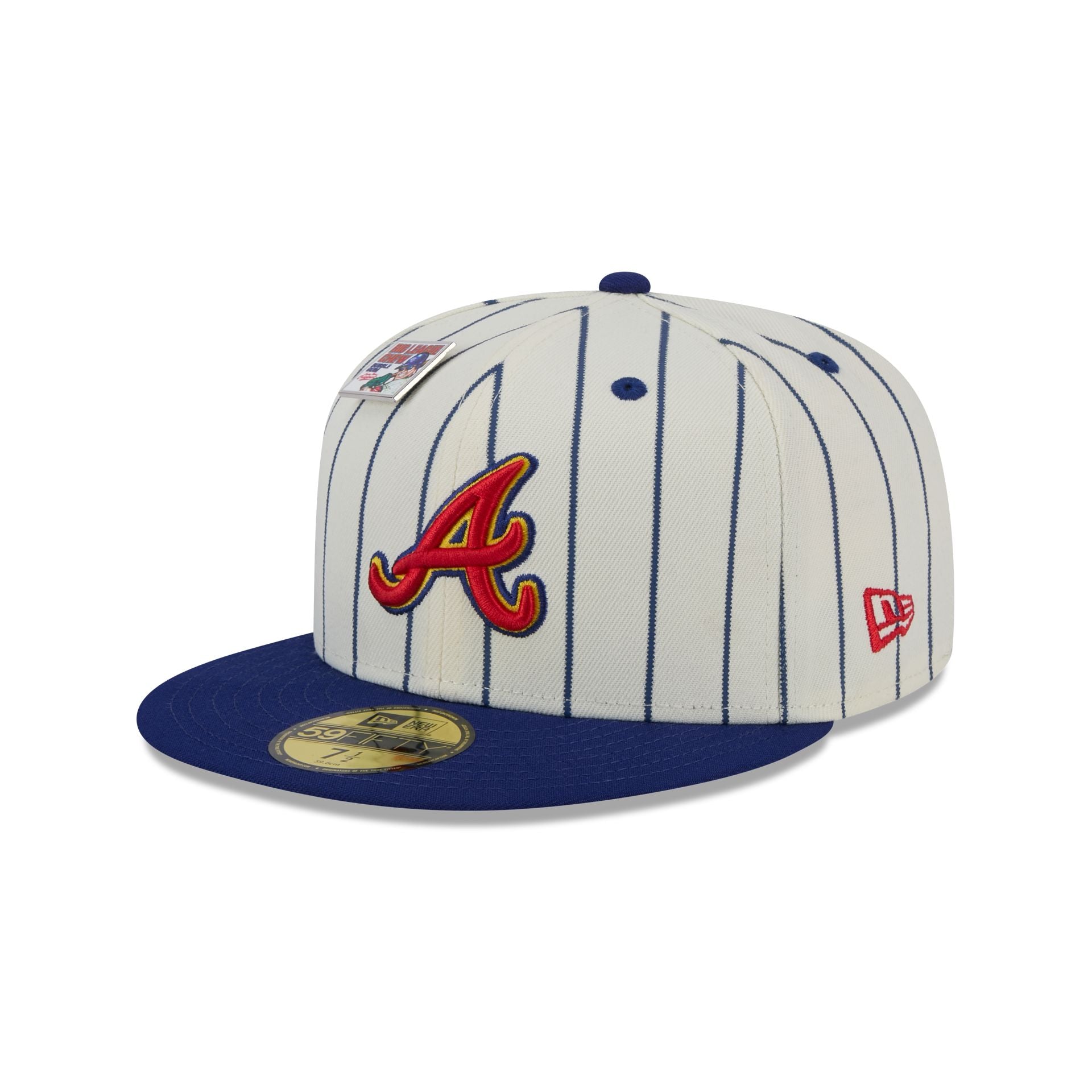 Premium Big League Chew X Atlanta Braves Pinstripe 59FIFTY Fitted Hat
