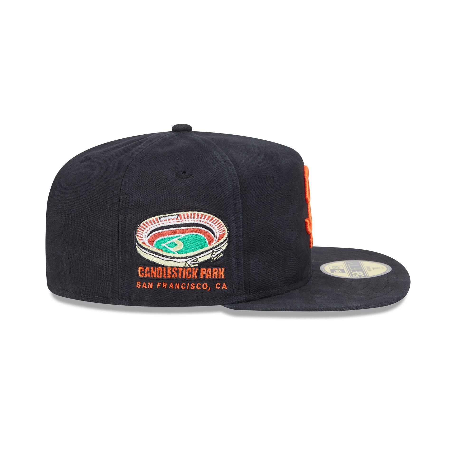 Premium San Francisco Giants Championship Side Flag 59FIFTY A-Frame Fitted Hat