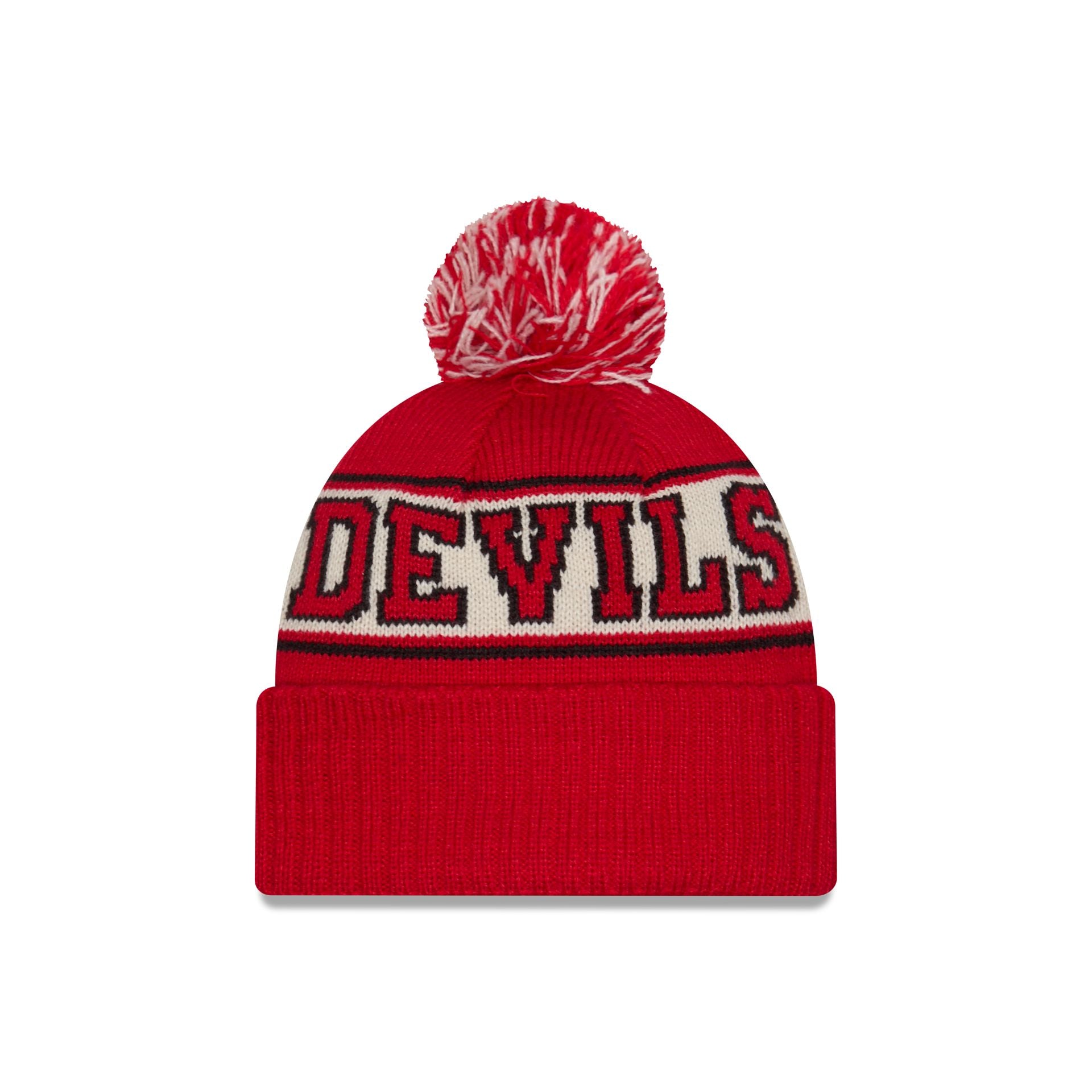Premium New Jersey Devils Retro Pom Knit Hat